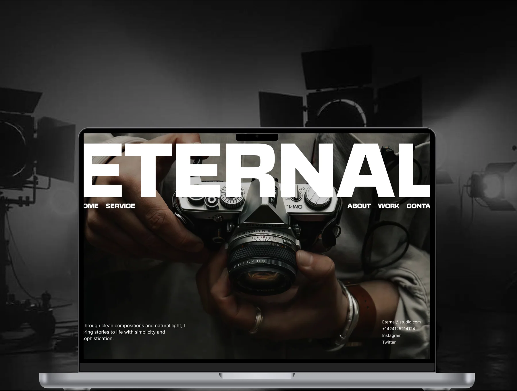 Eternal - Professional Photographer Website UI Kit 4