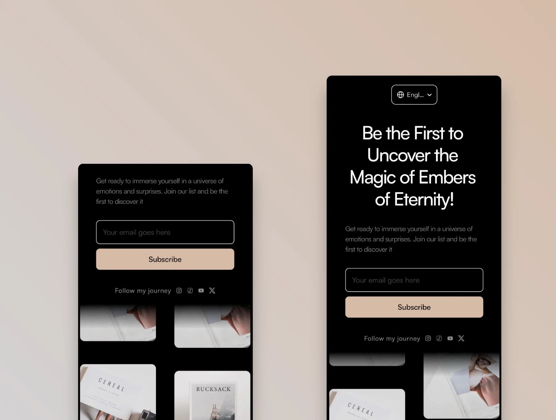 Eternity - Framer Waitlist Template 2