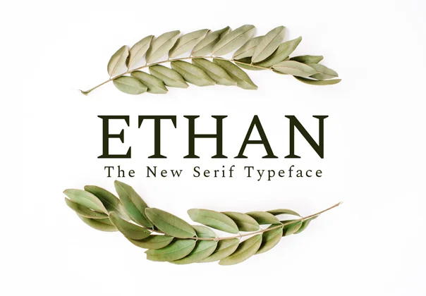 Ethan The New Serif Typeface