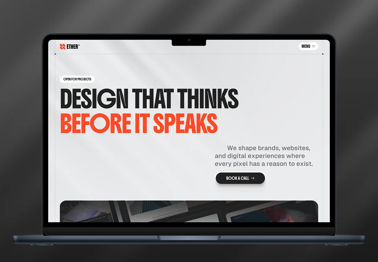 Ether® Studio – A Premium Framer Template