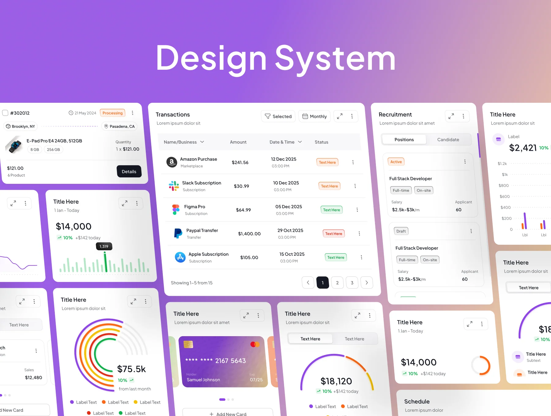 Euca Shift Dashboard UI Kit 5