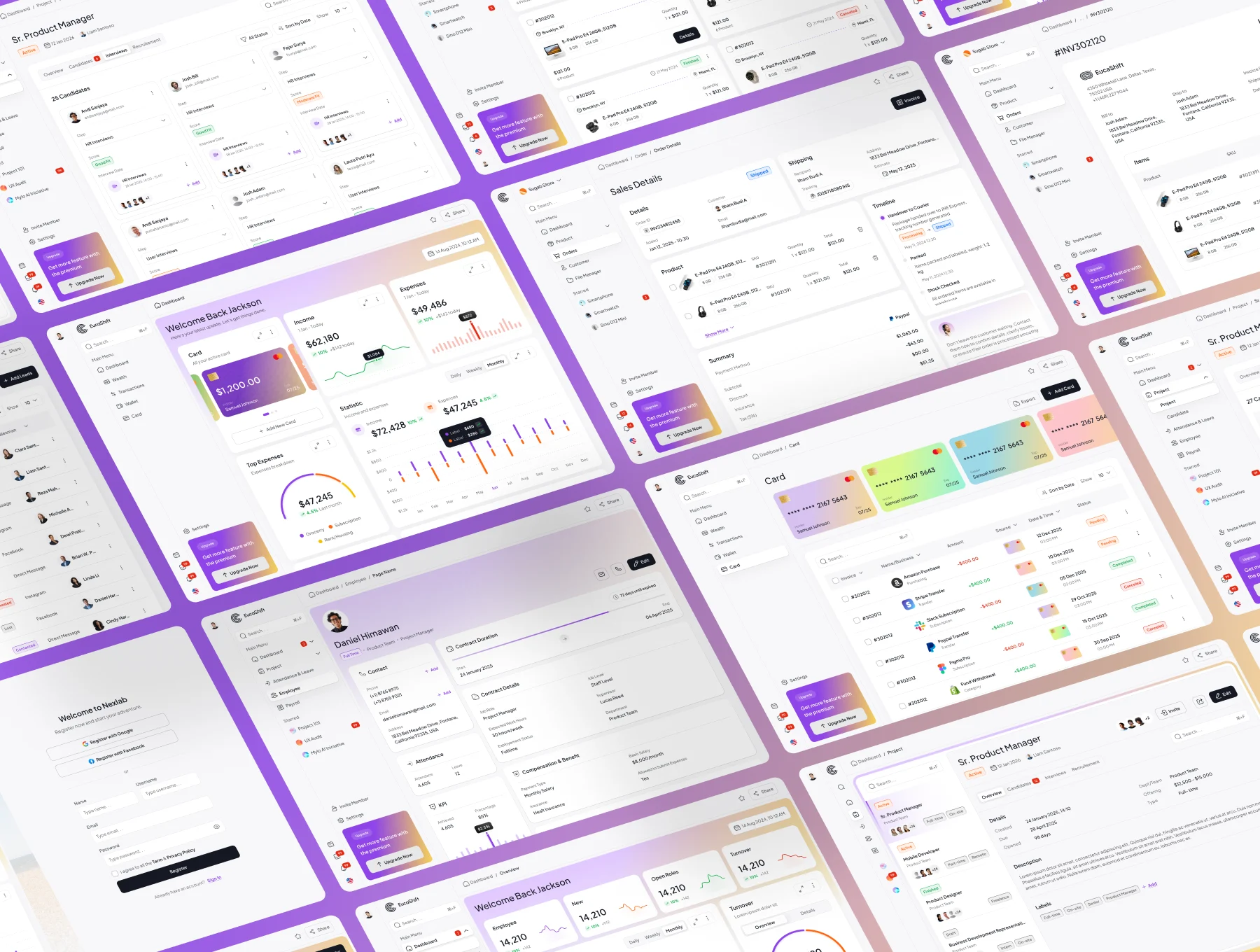 Euca Shift Dashboard UI Kit 6