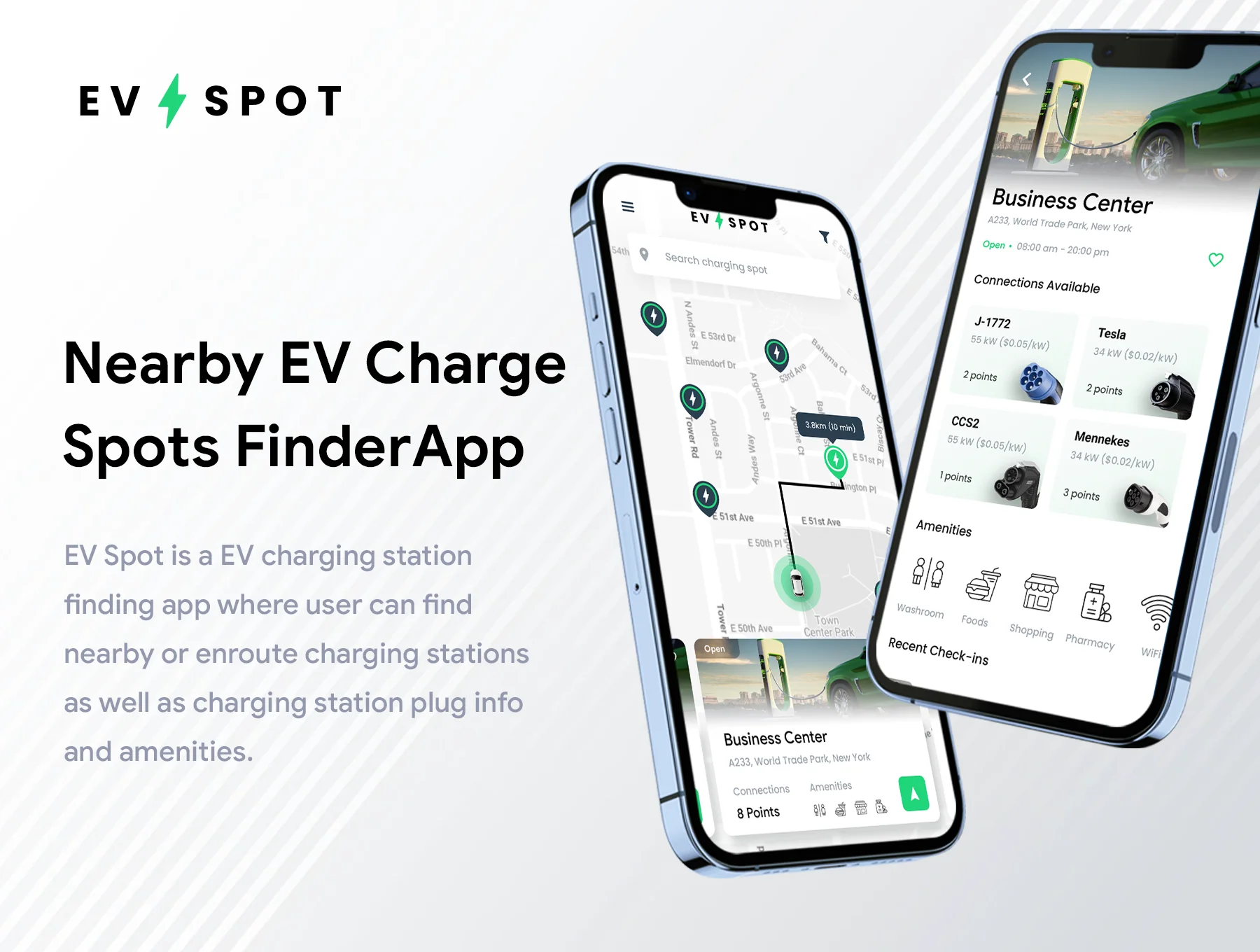 EV Charging Station Finder App UI | XD File  | EV Spot 2