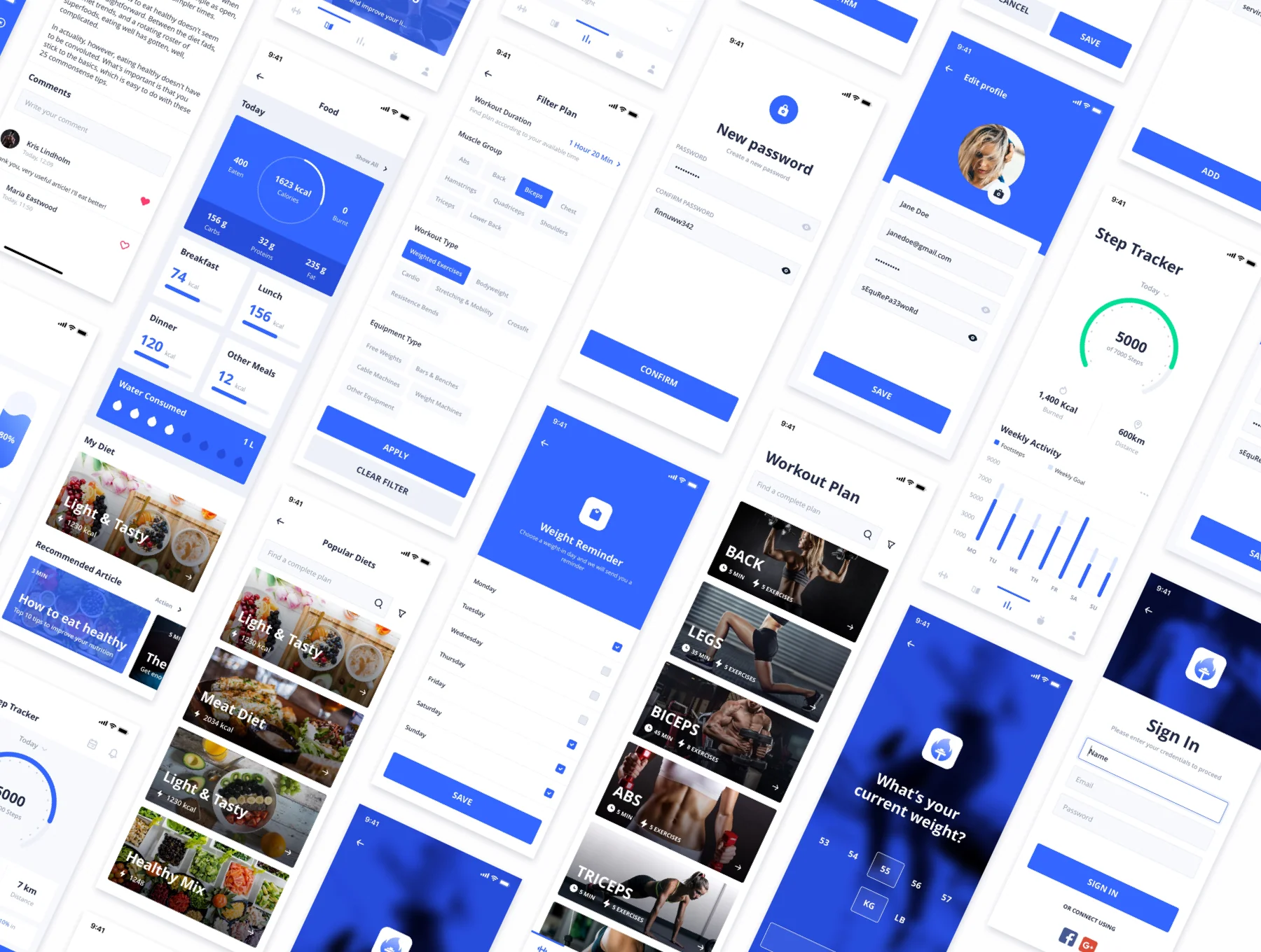 Eva: Fitness UI Kit 6