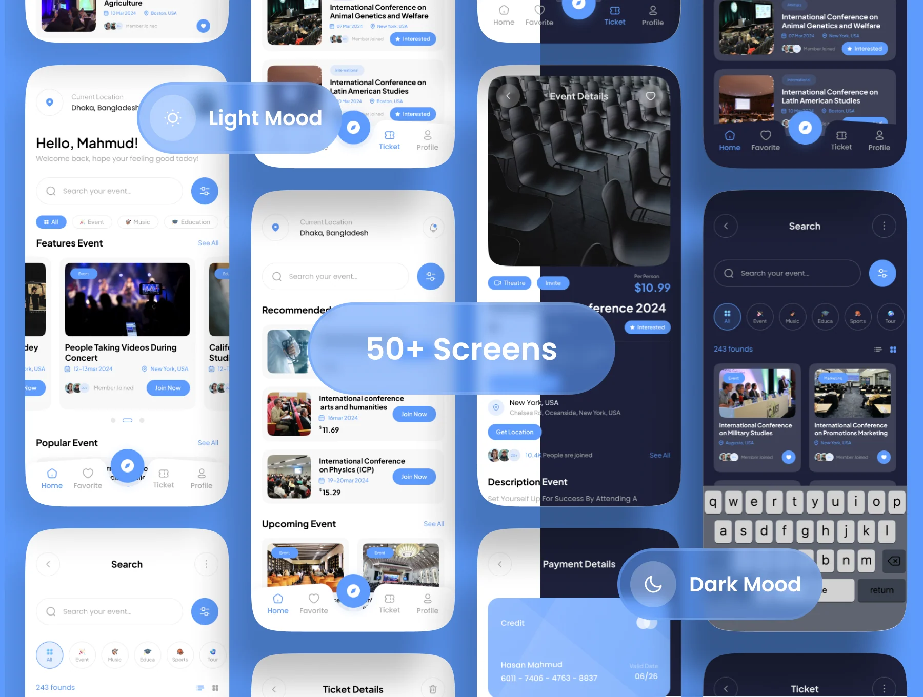 Evanto - Virtual Event Organizing App UI Kit 4