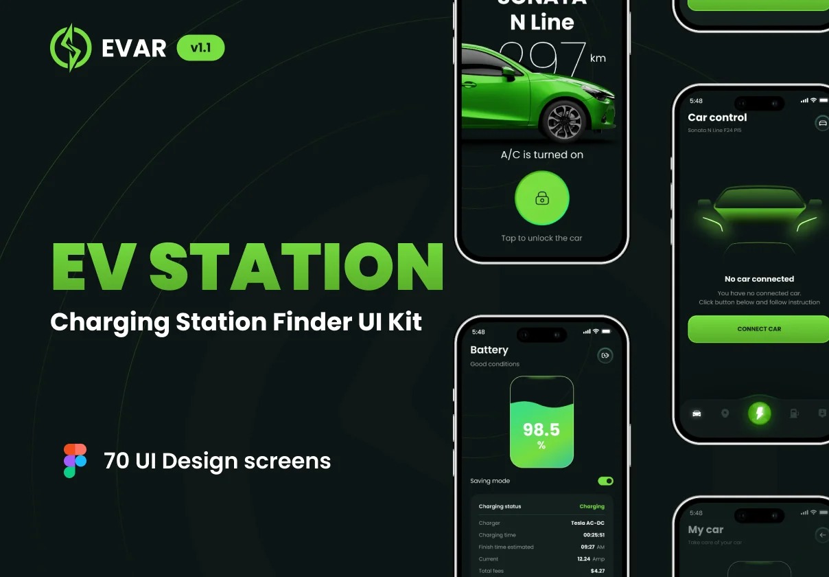EVAR - EV Control & Charging UI Kit