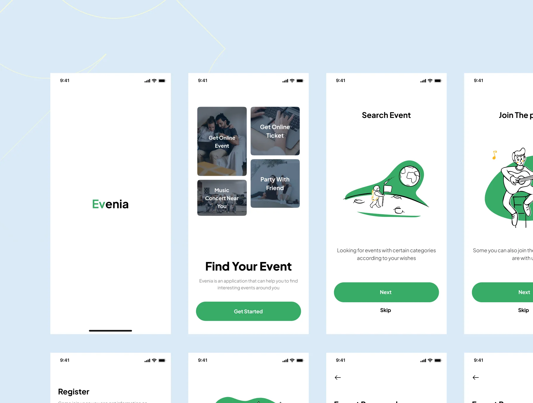 Evenia - Event App UI Kit 5