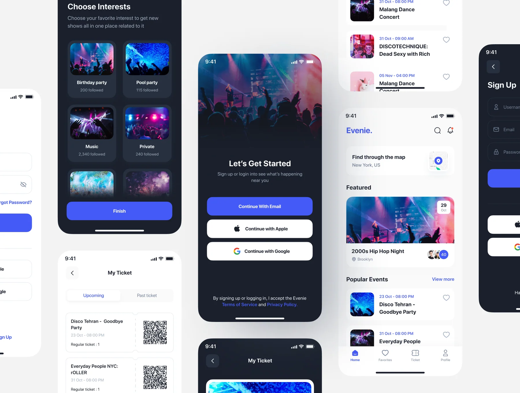 Evenie - Event Booking App UI Kit 5