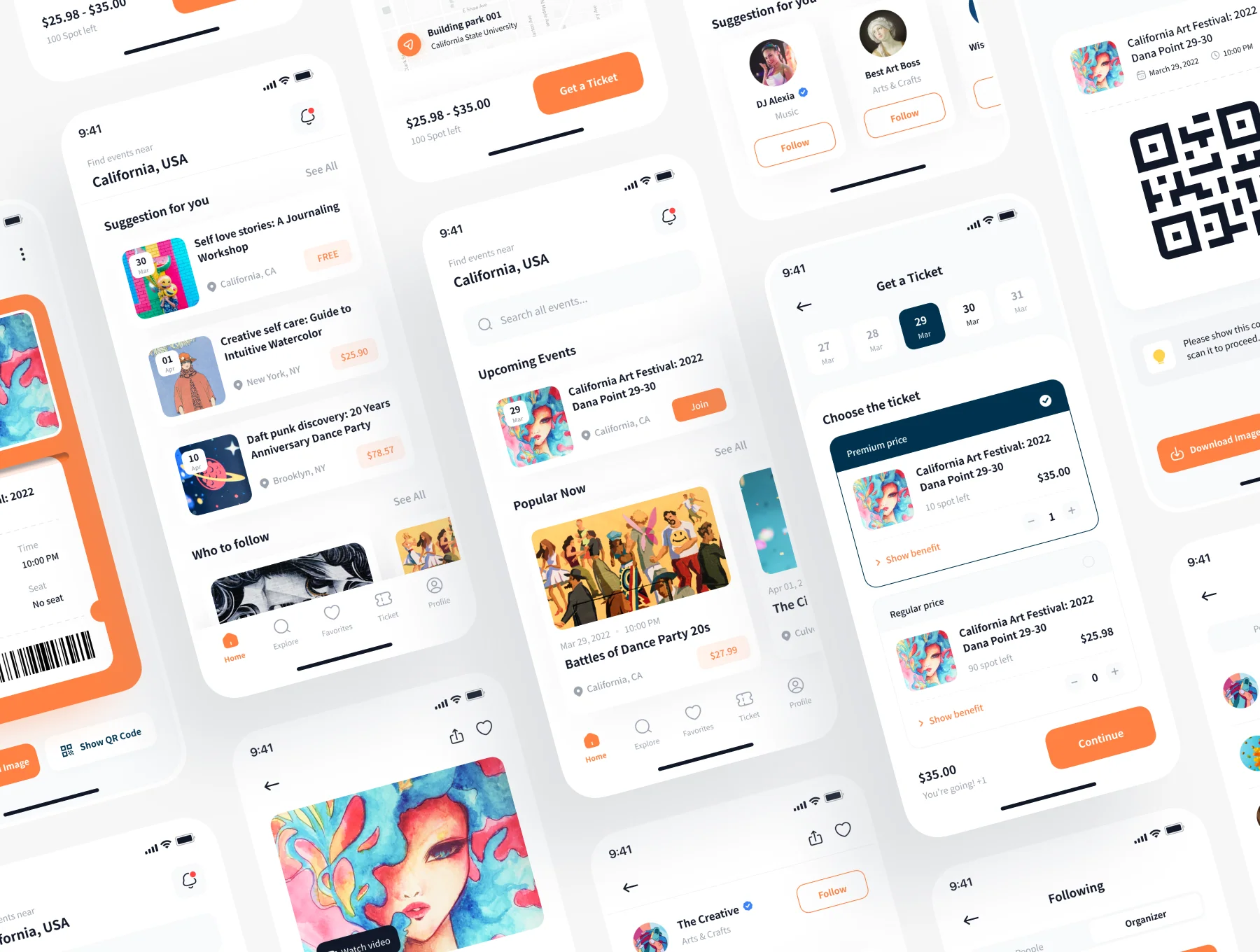Evenline - Event Booking App UI Kit 2
