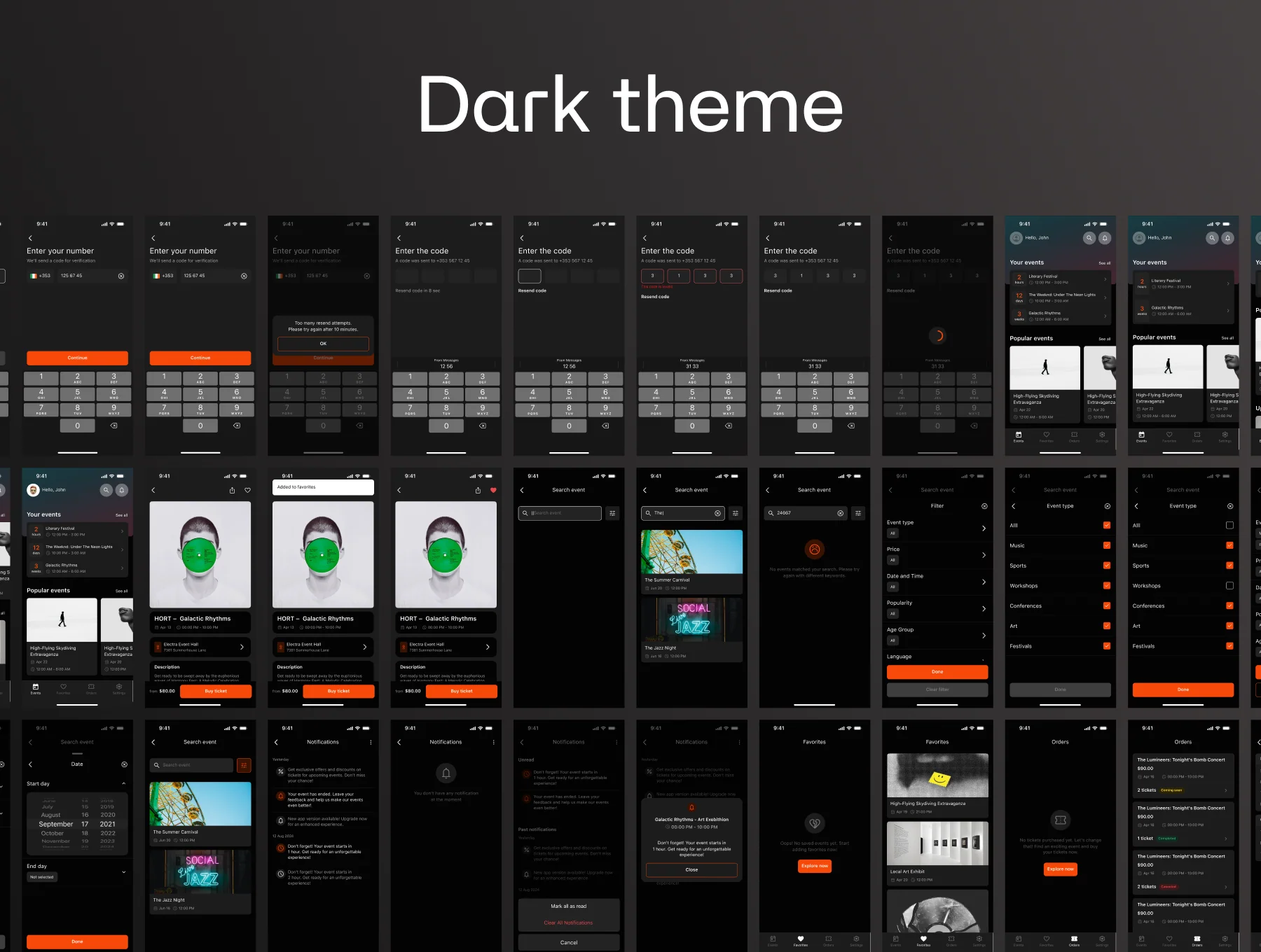 Event Booking App Design System 6