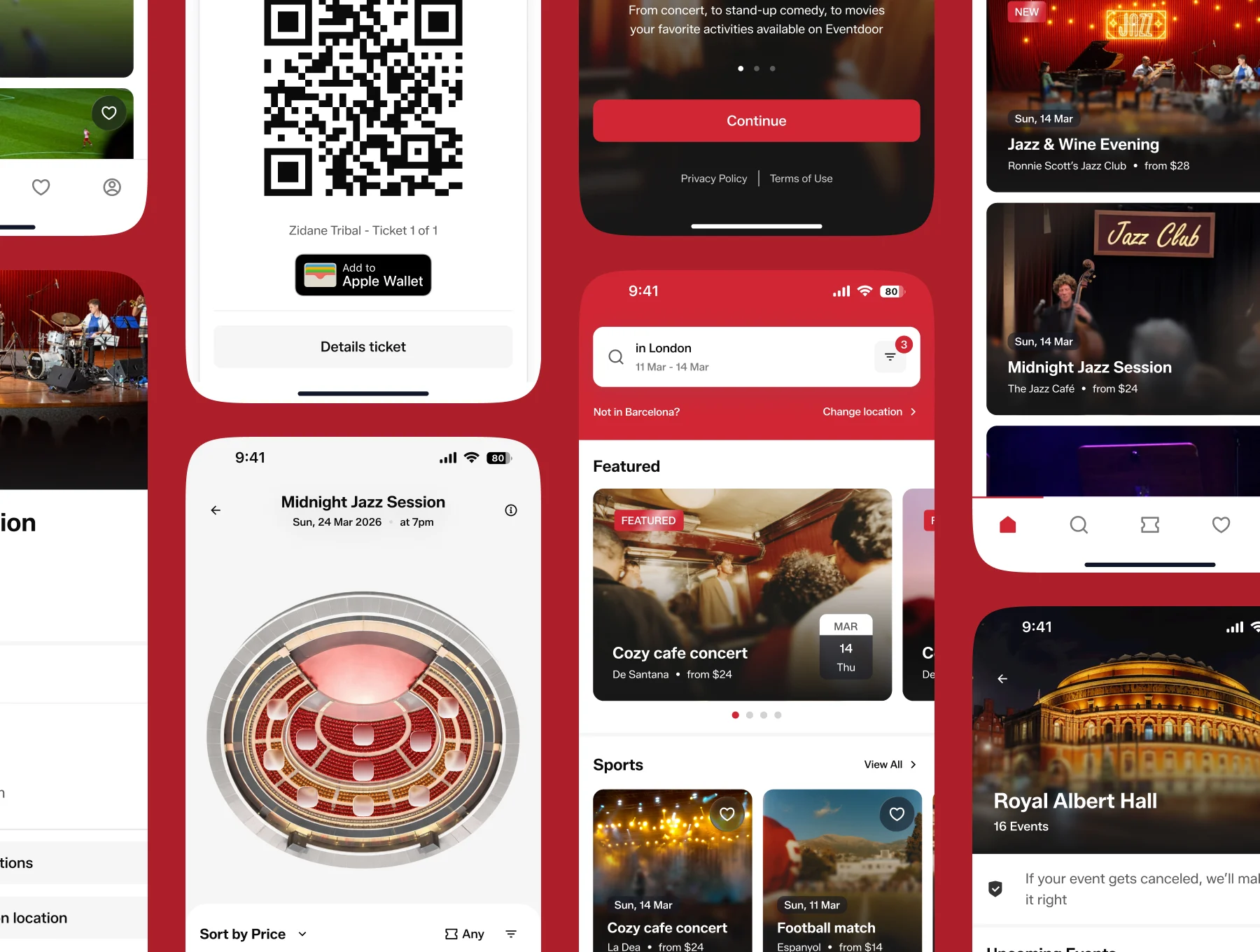 Eventdoor - Event Ticketing App UI Kit 7