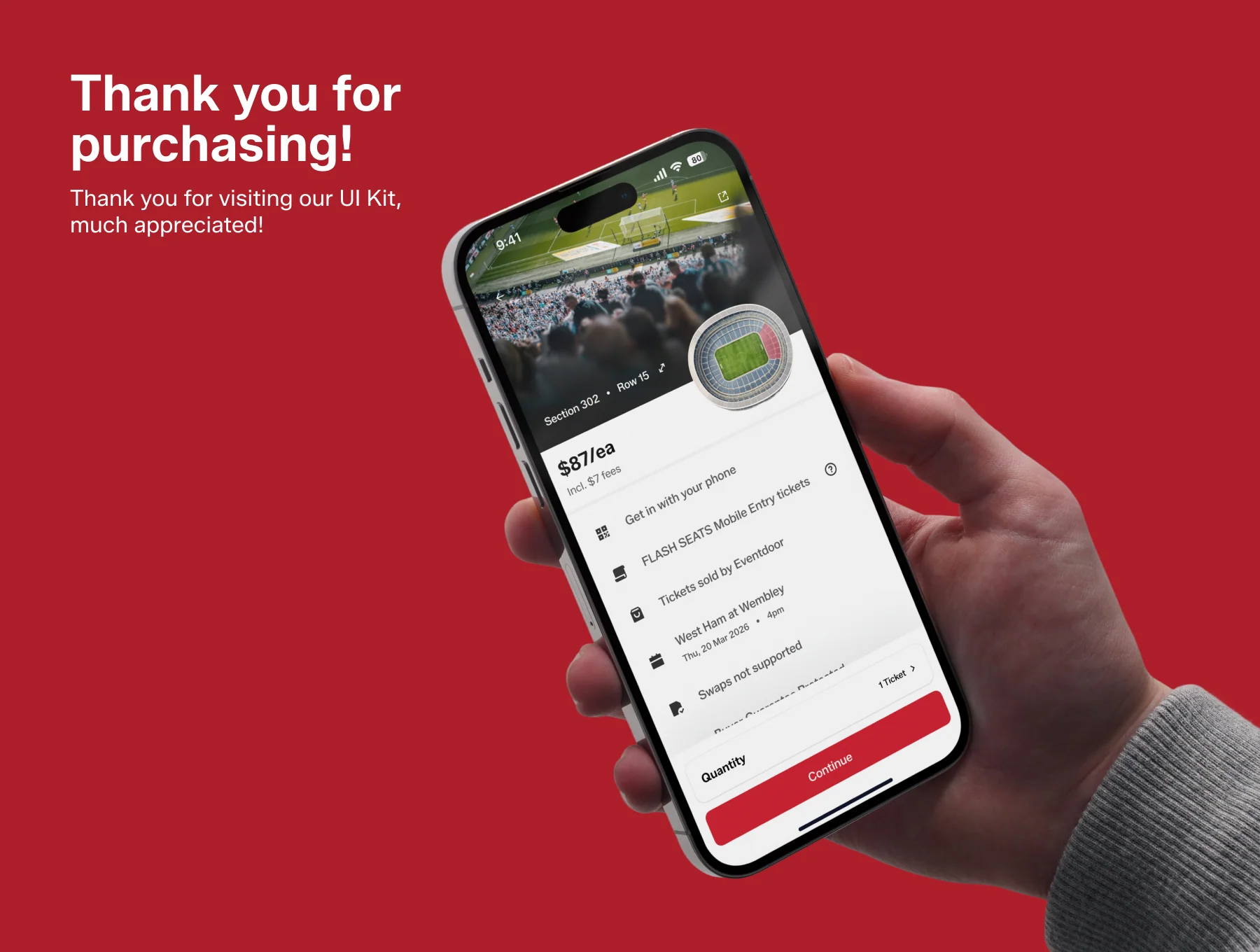Eventdoor - Event Ticketing App UI Kit 8