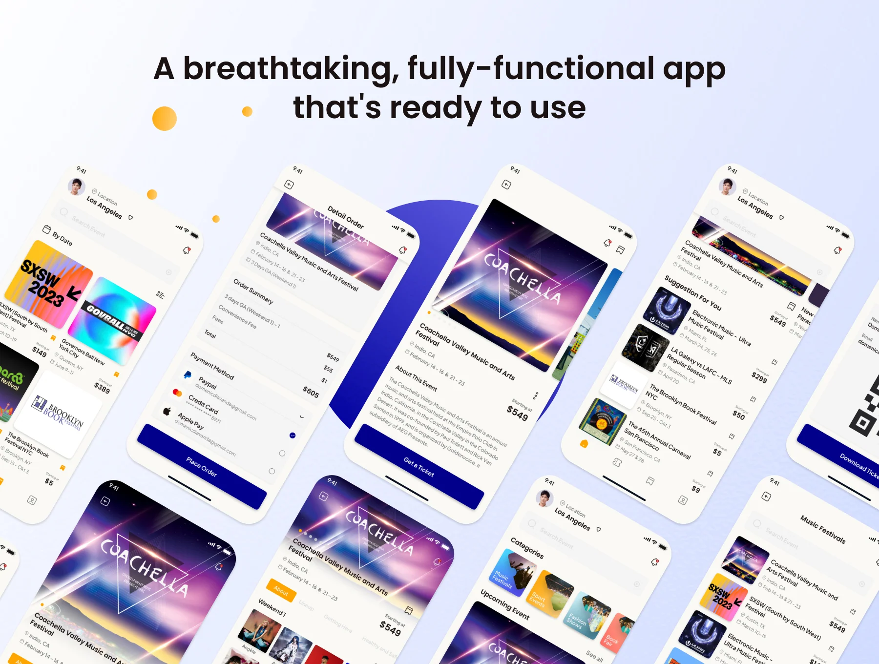 EventEase - Event Booking App UI Kit 3