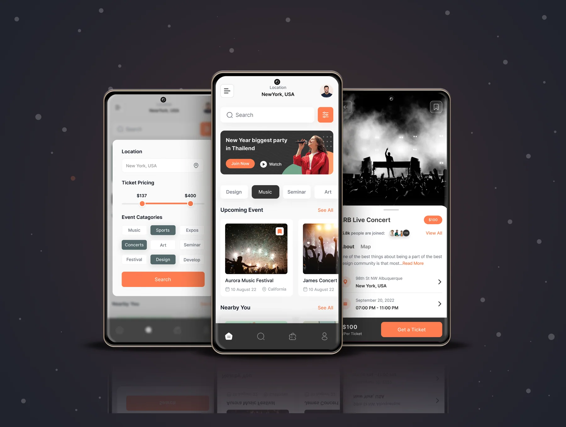 Eventioe - Event Booking App UI Kit 4
