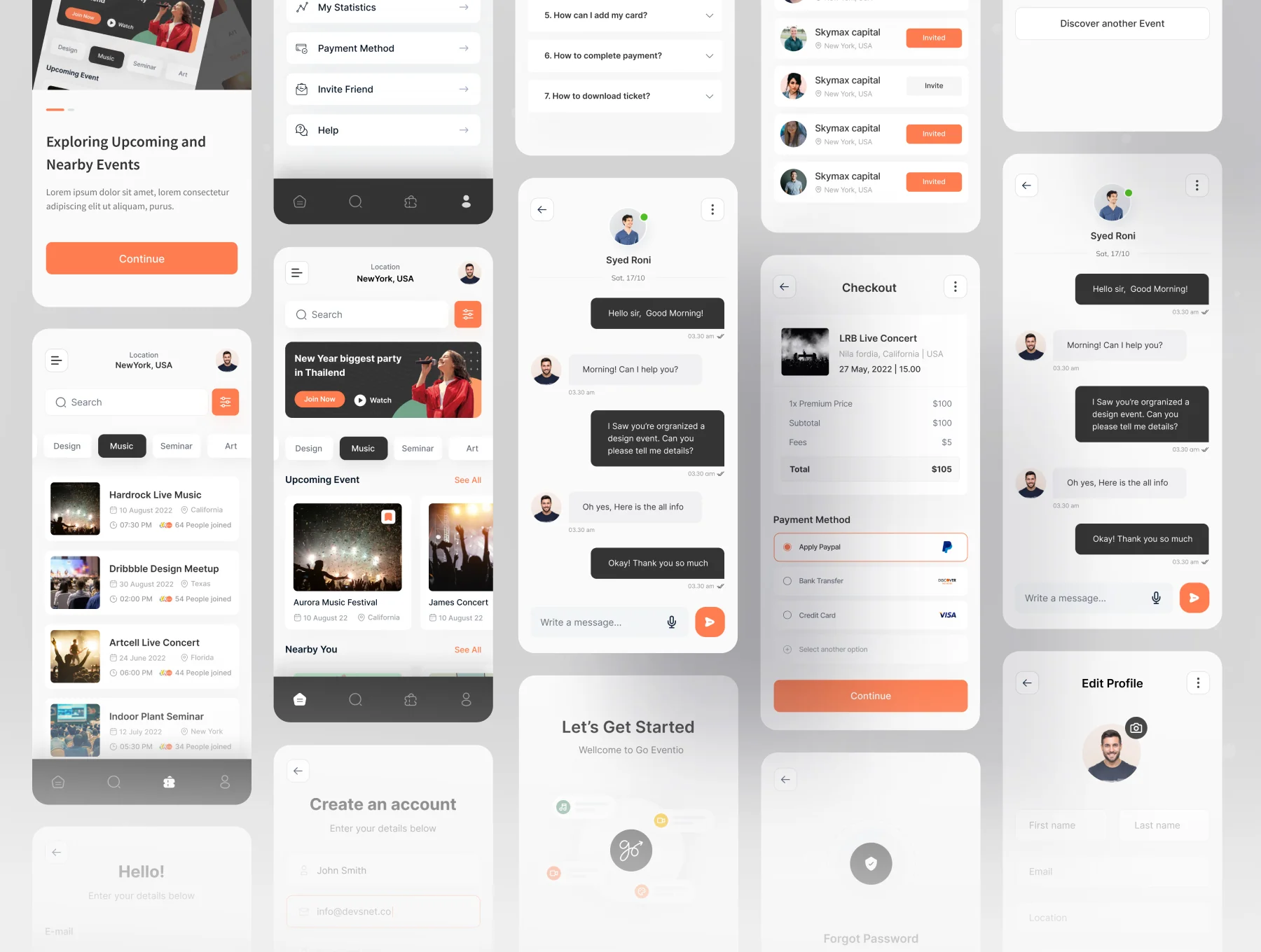 Eventioe - Event Booking App UI Kit 7