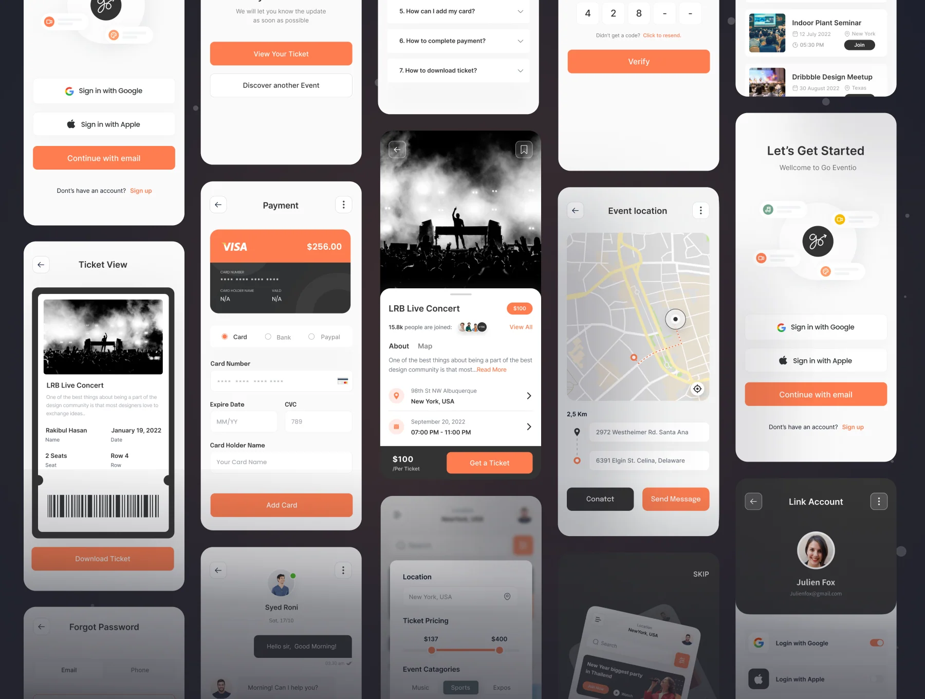 Eventioe - Event Booking App UI Kit 8