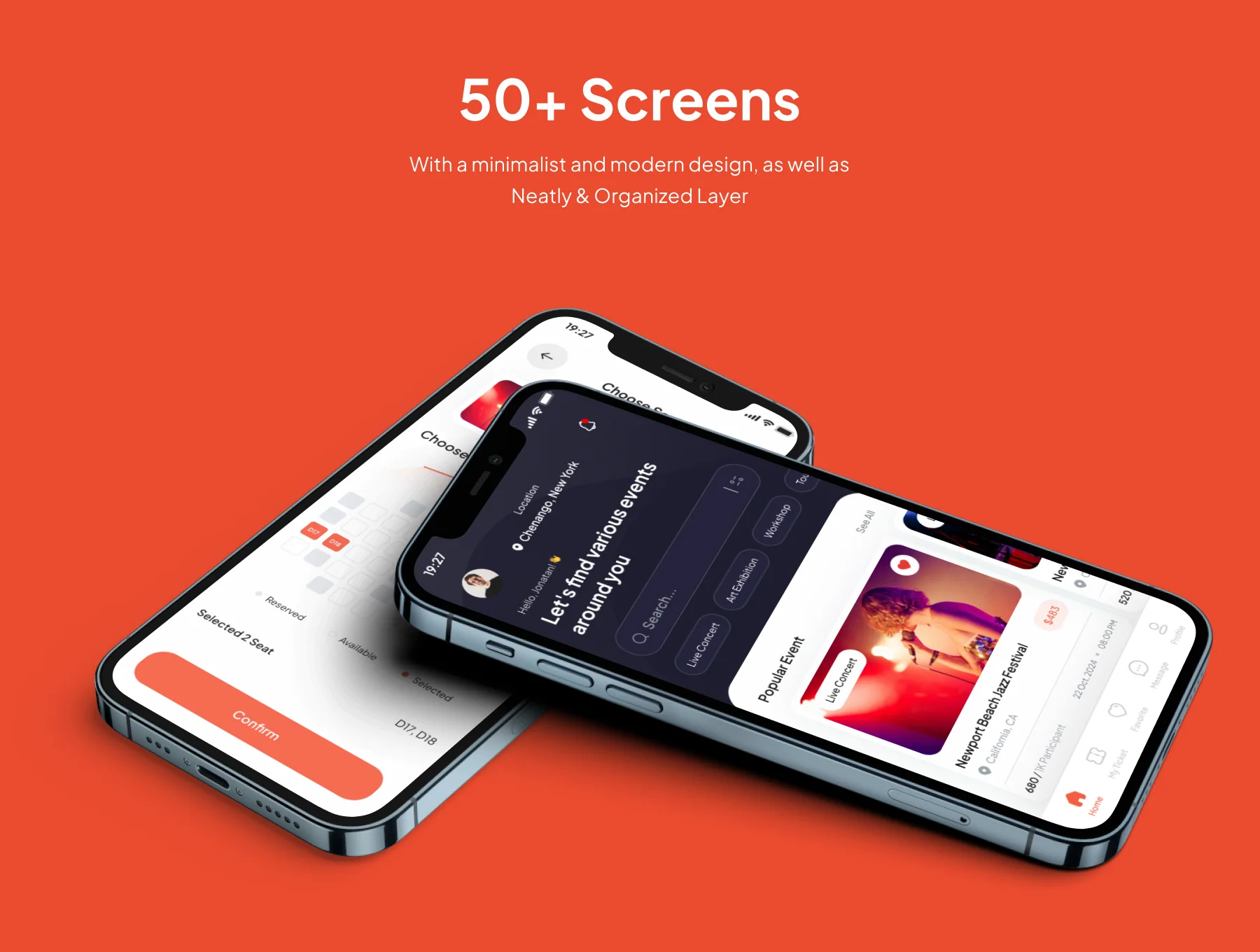 Eventistic - Event Booking App UI Kits 3
