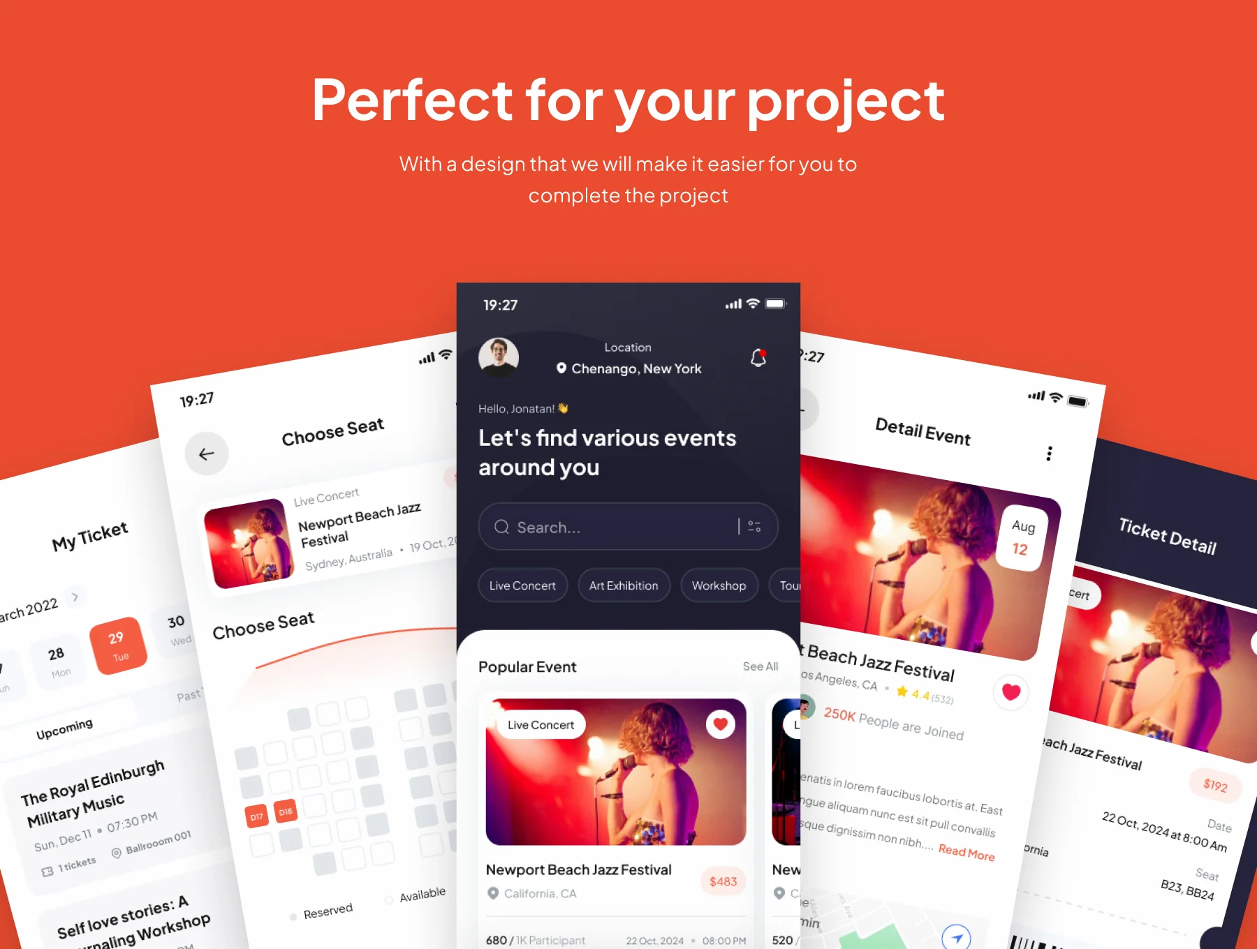 Eventistic - Event Booking App UI Kits 4