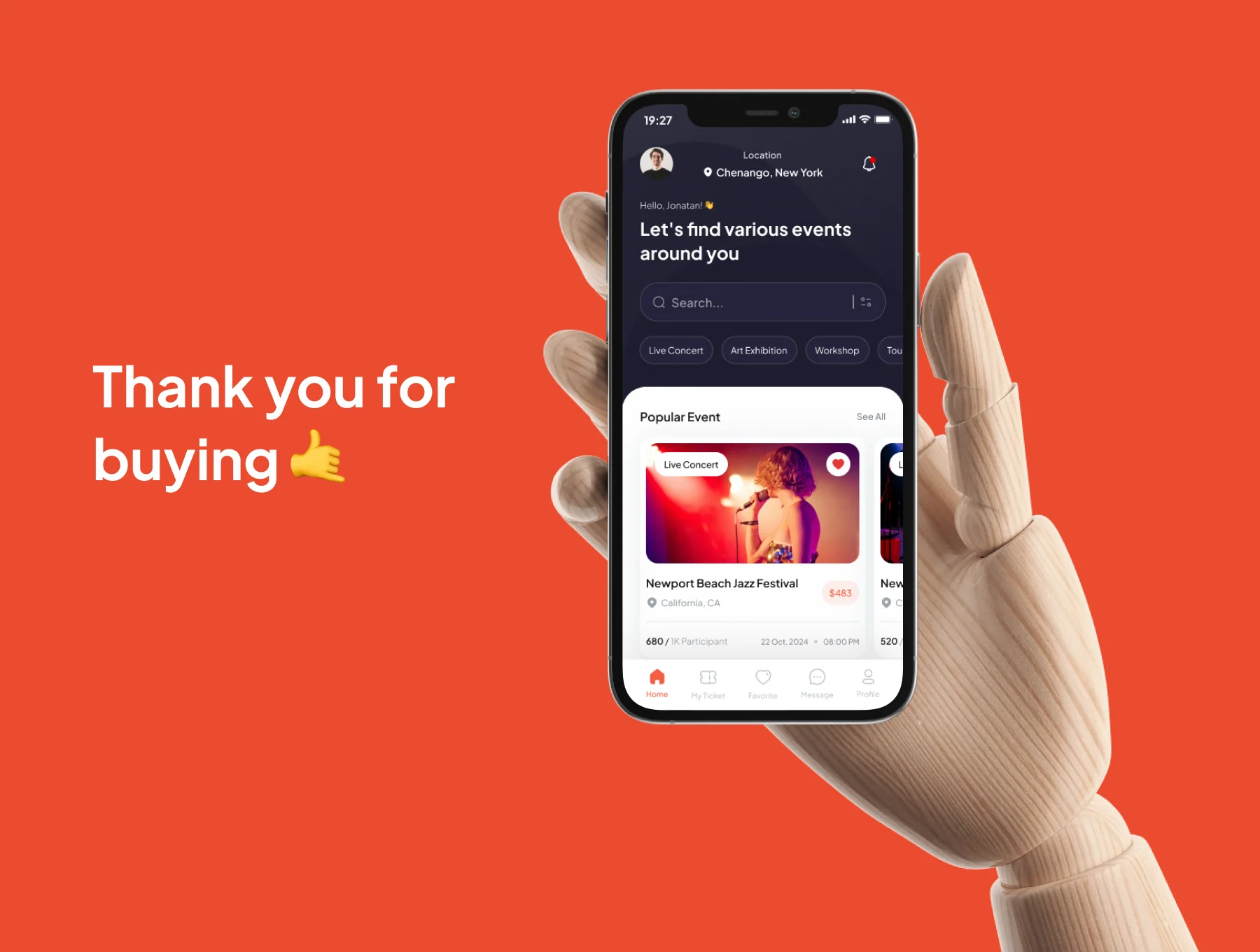 Eventistic - Event Booking App UI Kits 6