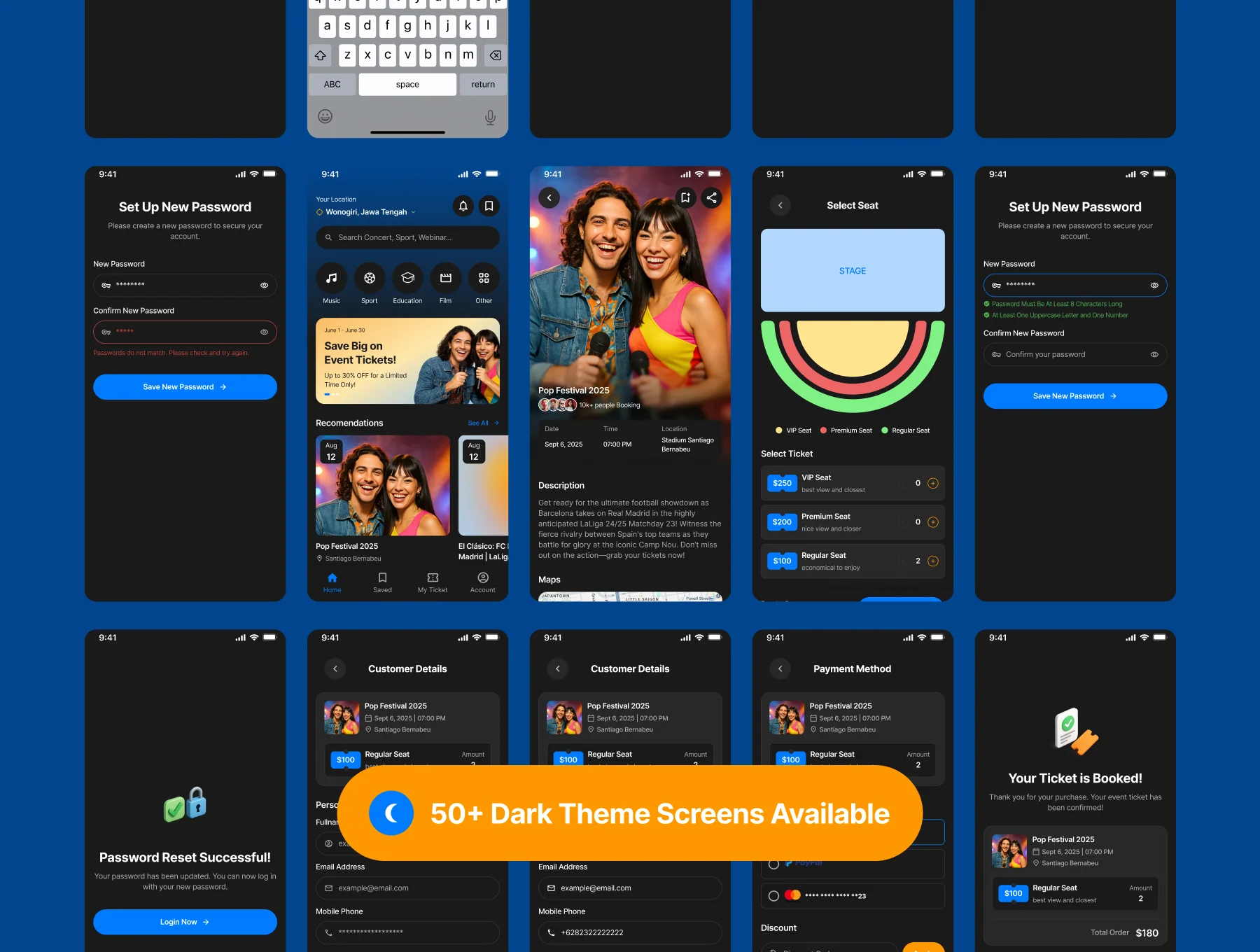 Eventku - Event Booking App UI Kit 6