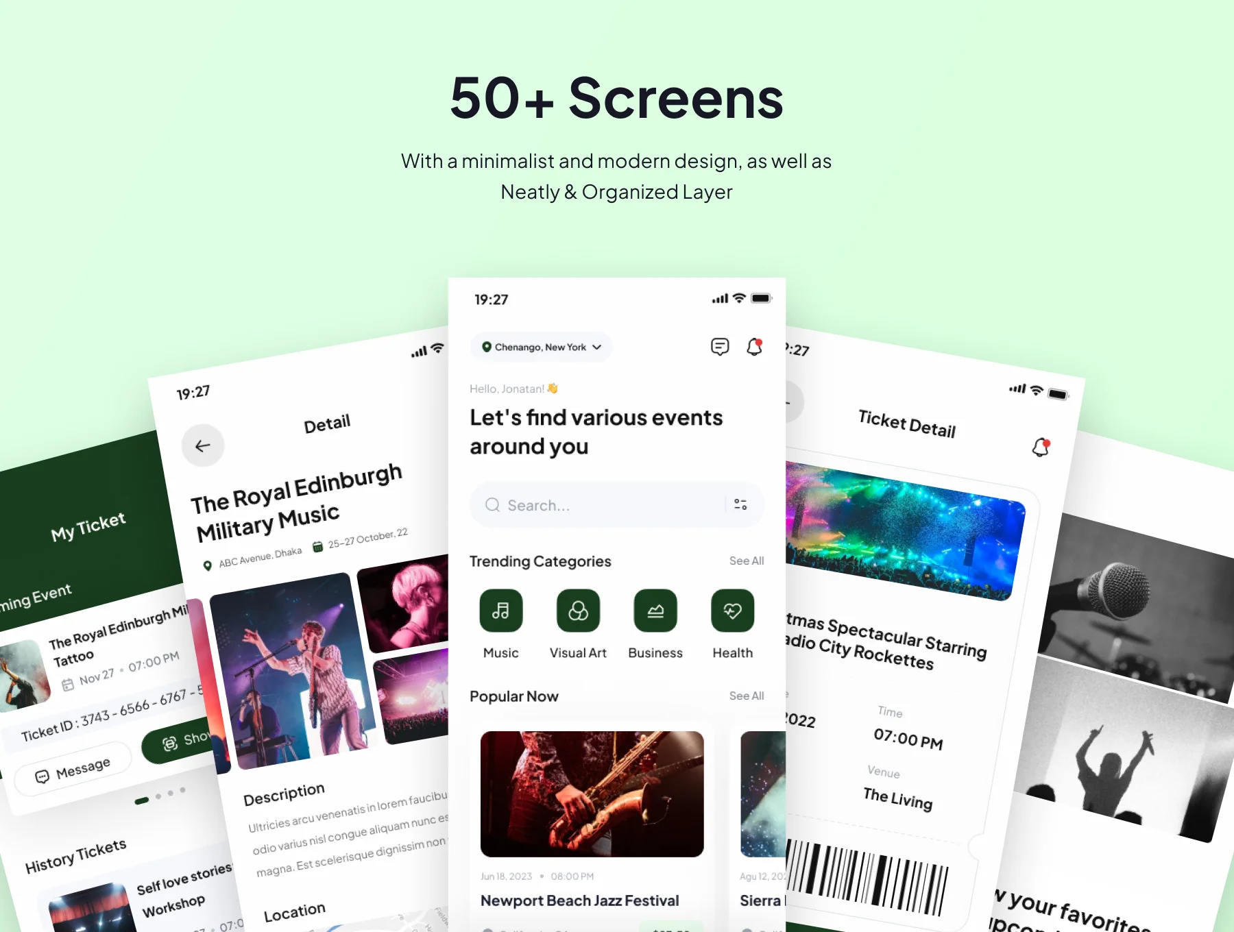Evently - Event Booking Premium UI KIts App 4
