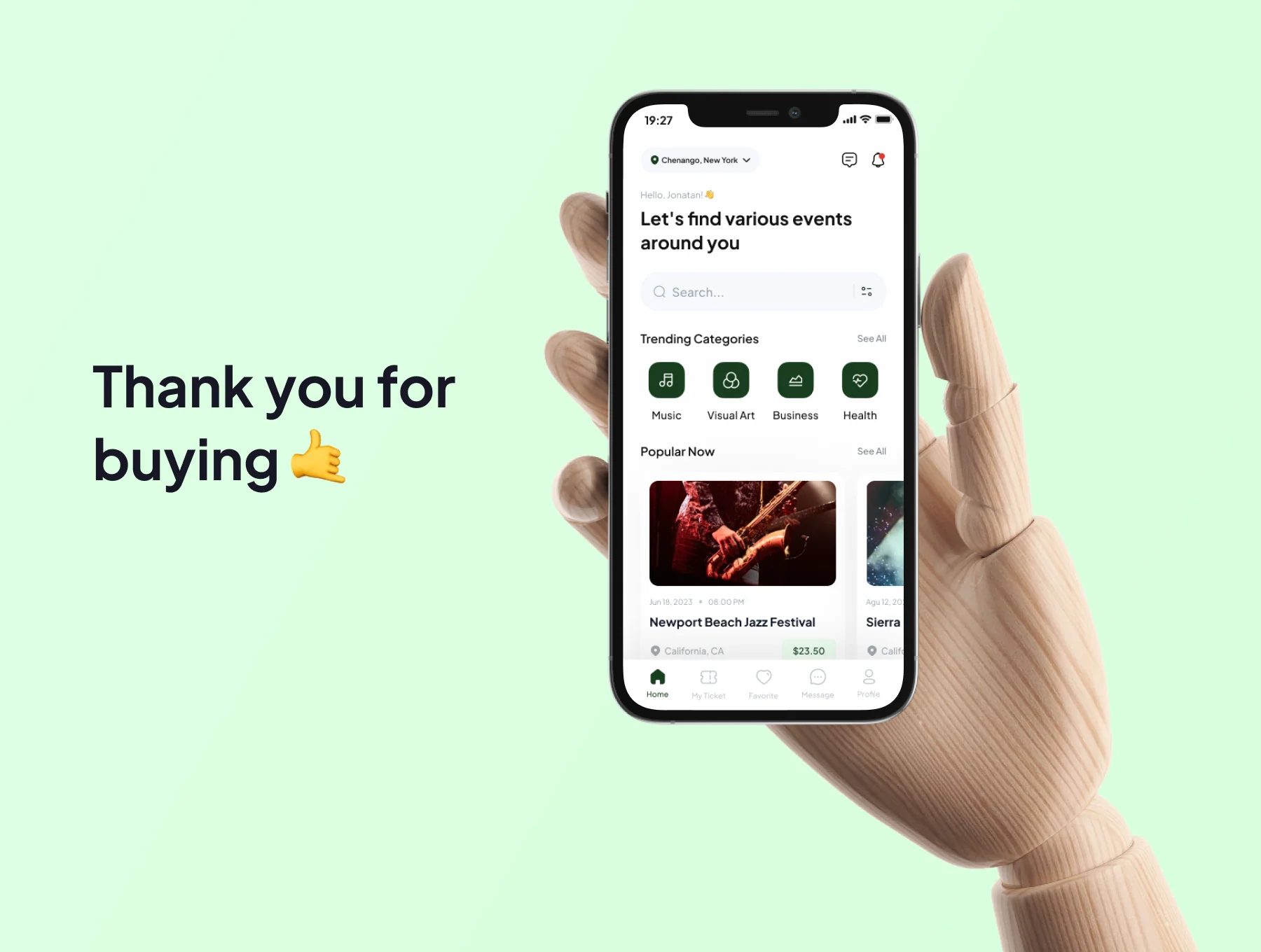 Evently - Event Booking Premium UI KIts App 6