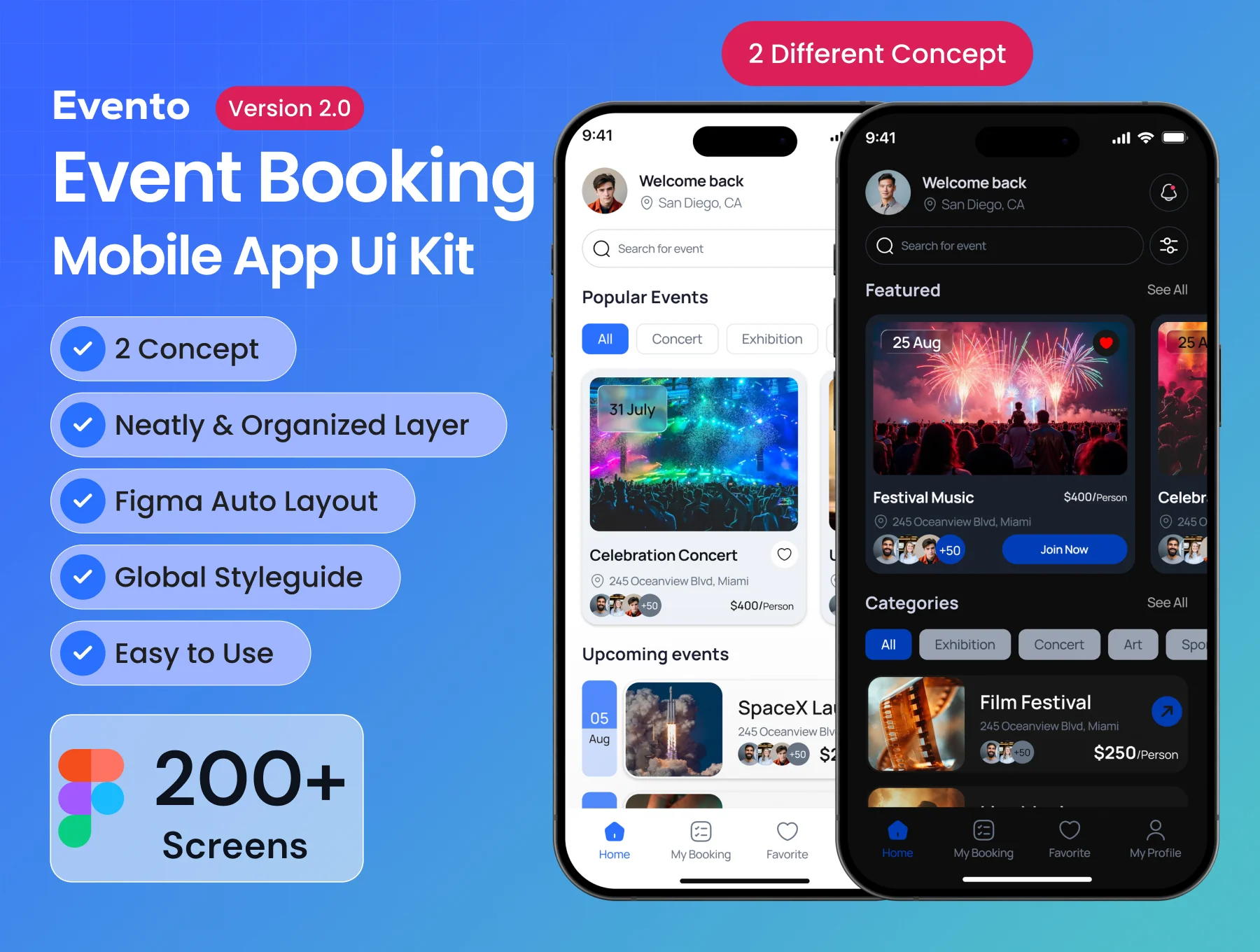 Evento Event Booking Mobile App Ui Kit