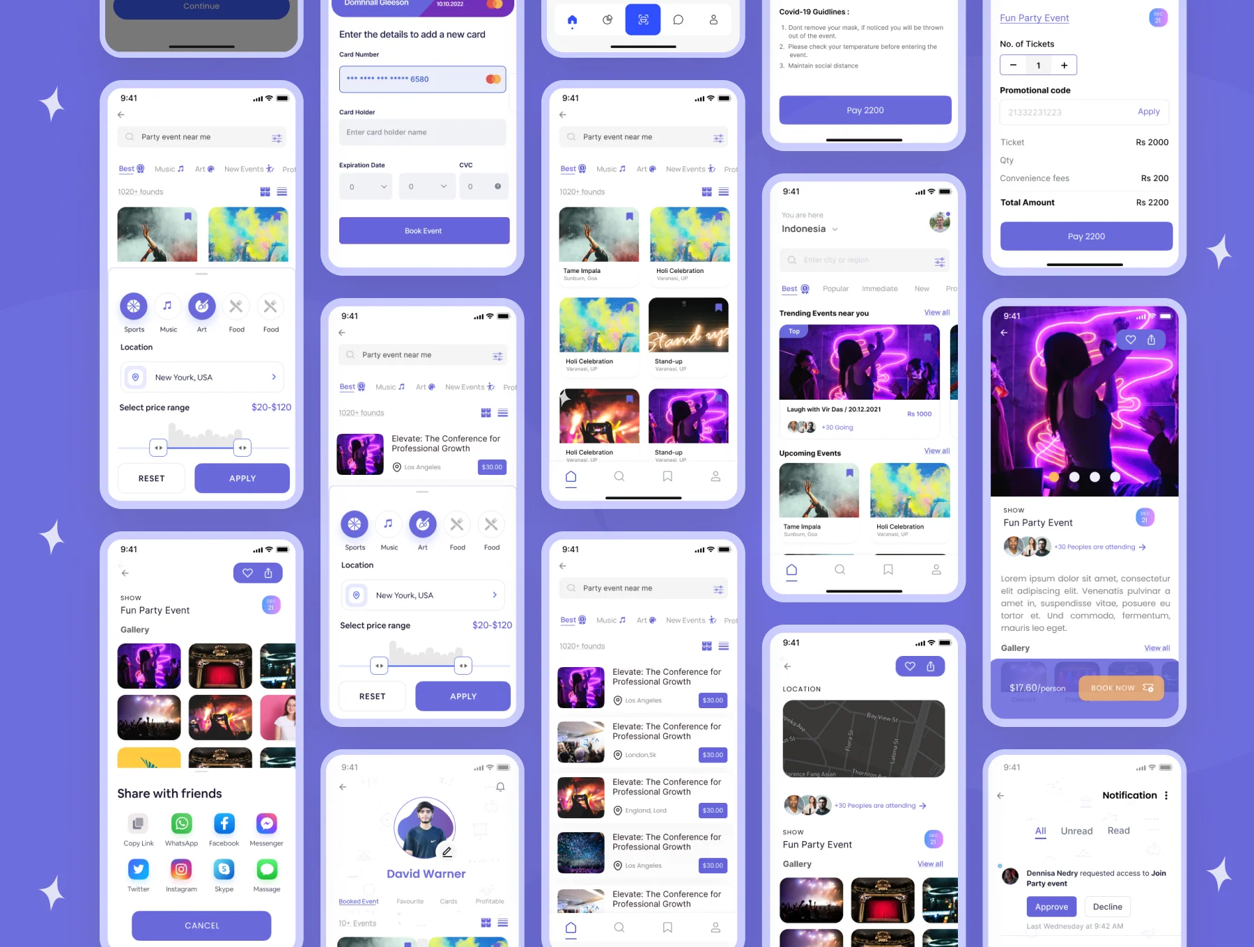 EventPal - Event Booking App UI KIT 3