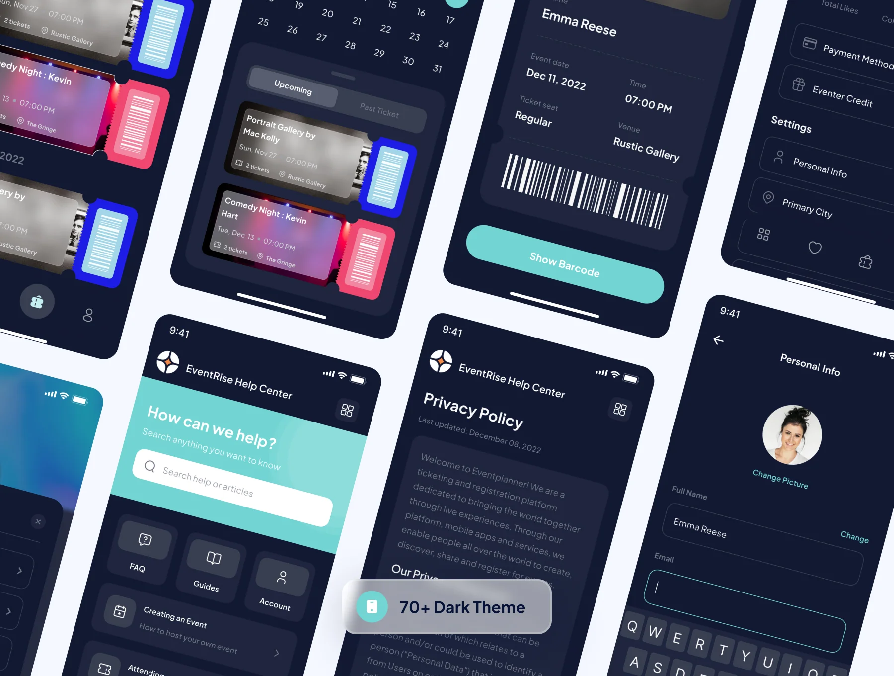 EventRise - Event Mobile App UI Kit 6