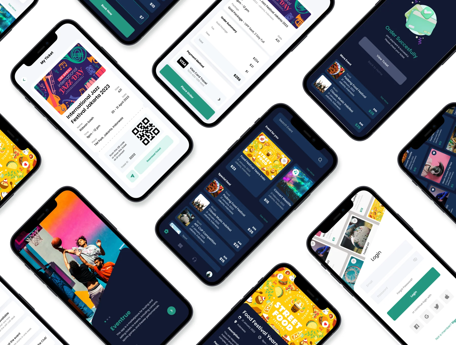 Eventrue - Event Boking Mobile App UI KIT 2