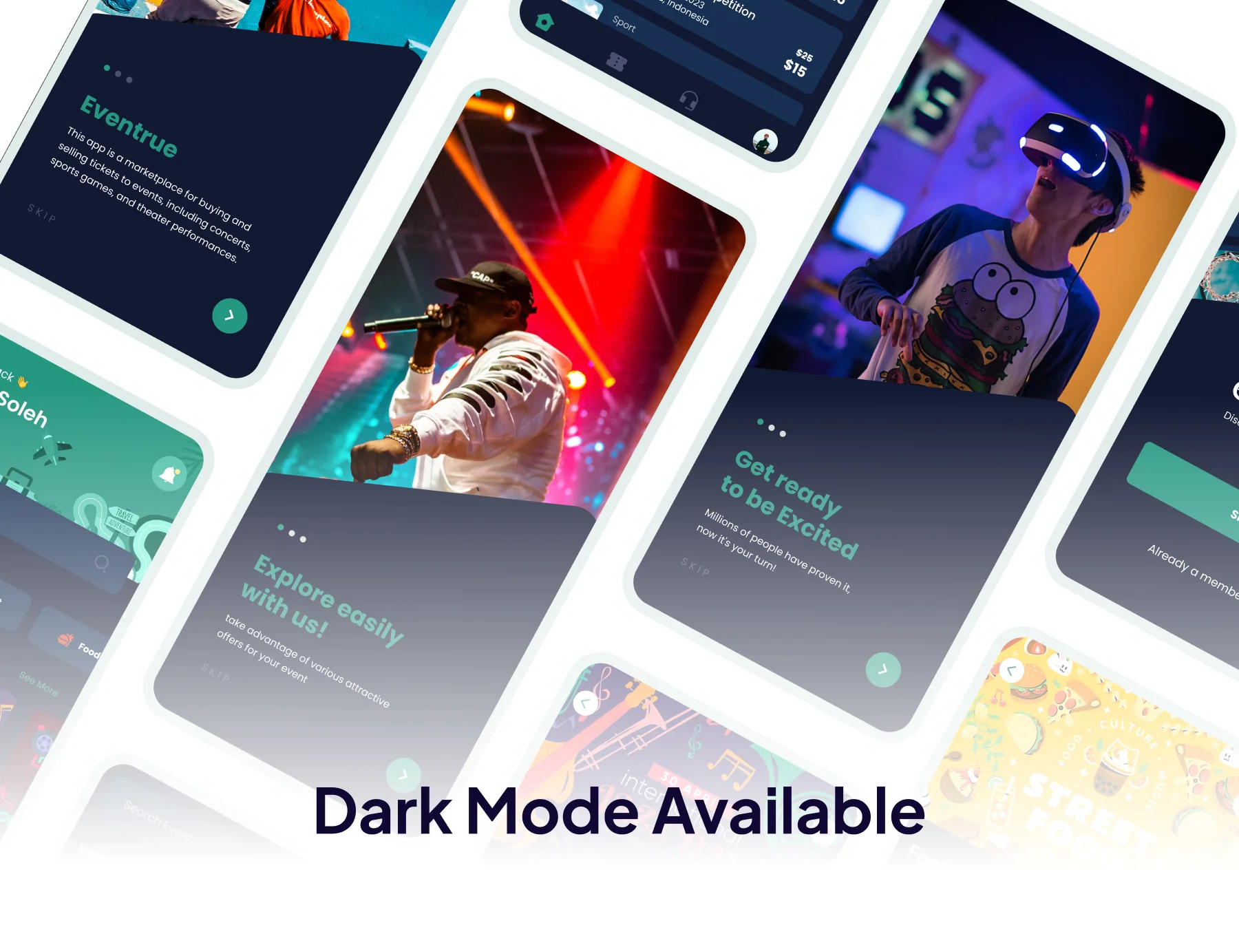 Eventrue - Event Boking Mobile App UI KIT 6