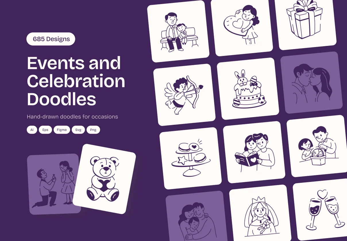 Events and Celebration Doodles