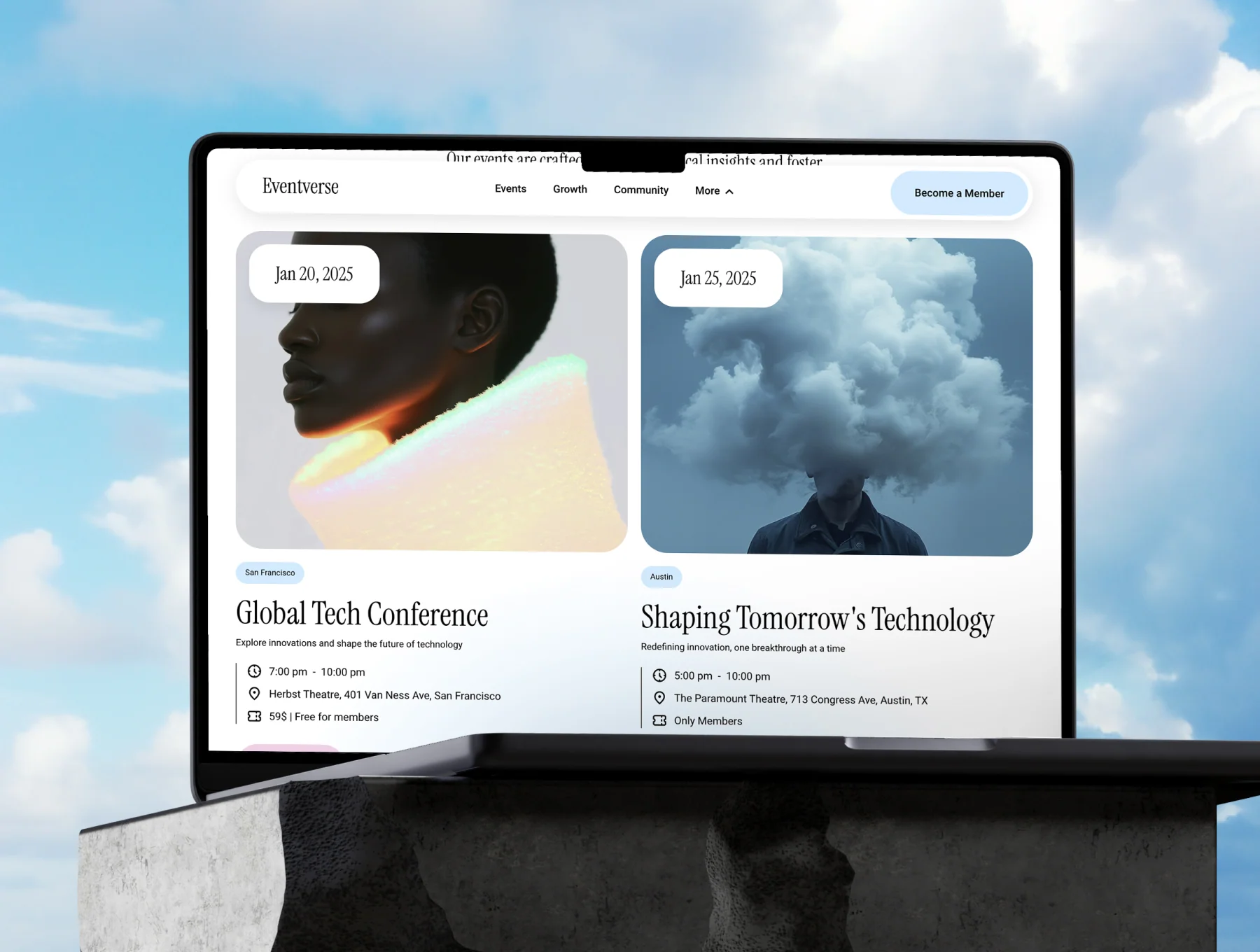 Eventverse | Event Organizer Framer Template 2