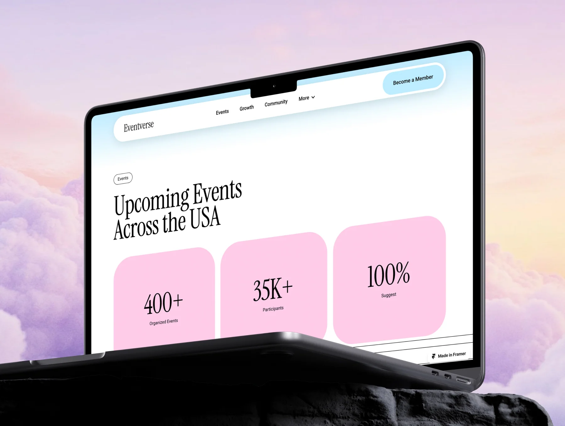 Eventverse | Event Organizer Framer Template 5