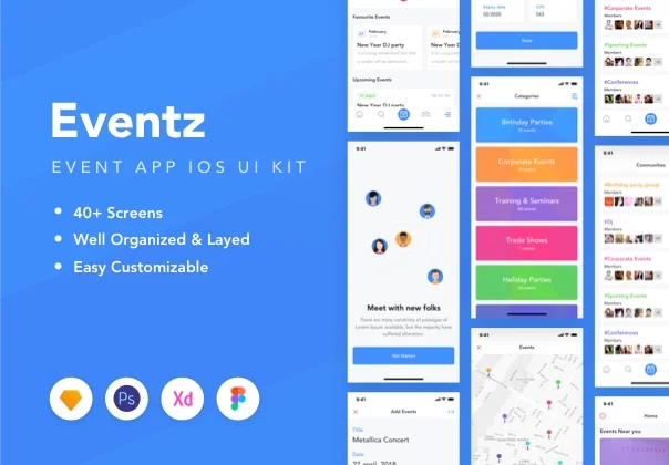 Eventz iOS UI Kit