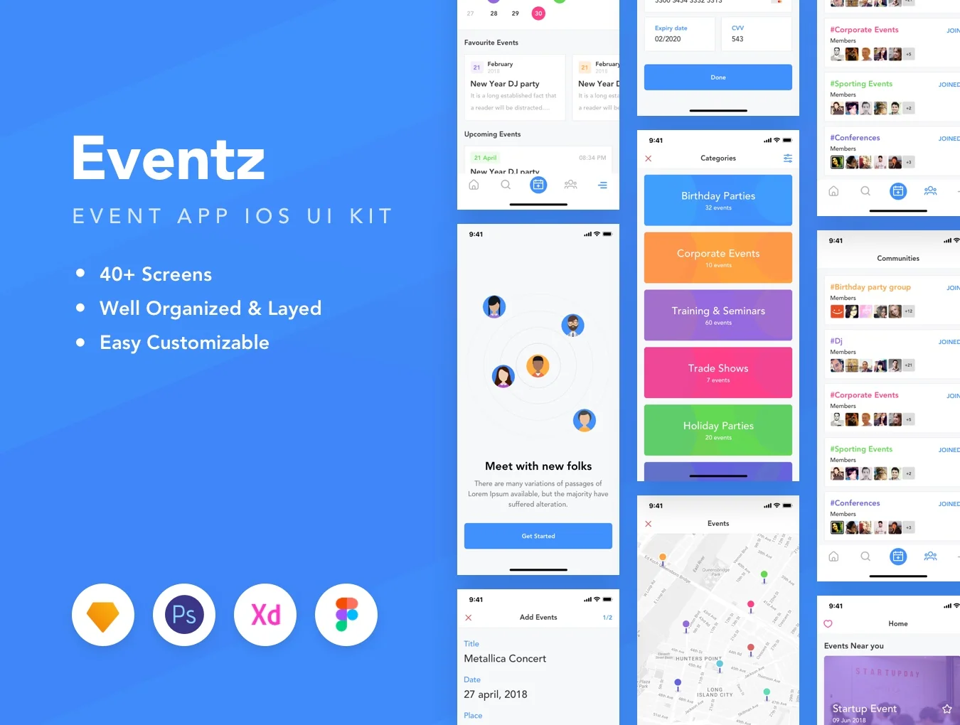 Eventz iOS UI Kit