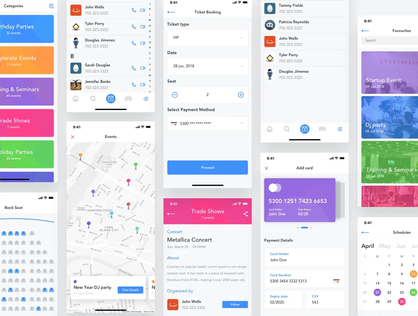 Eventz iOS UI Kit 3