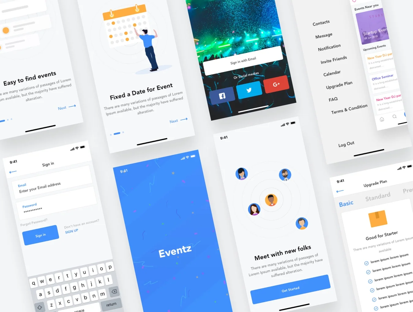 Eventz iOS UI Kit 4