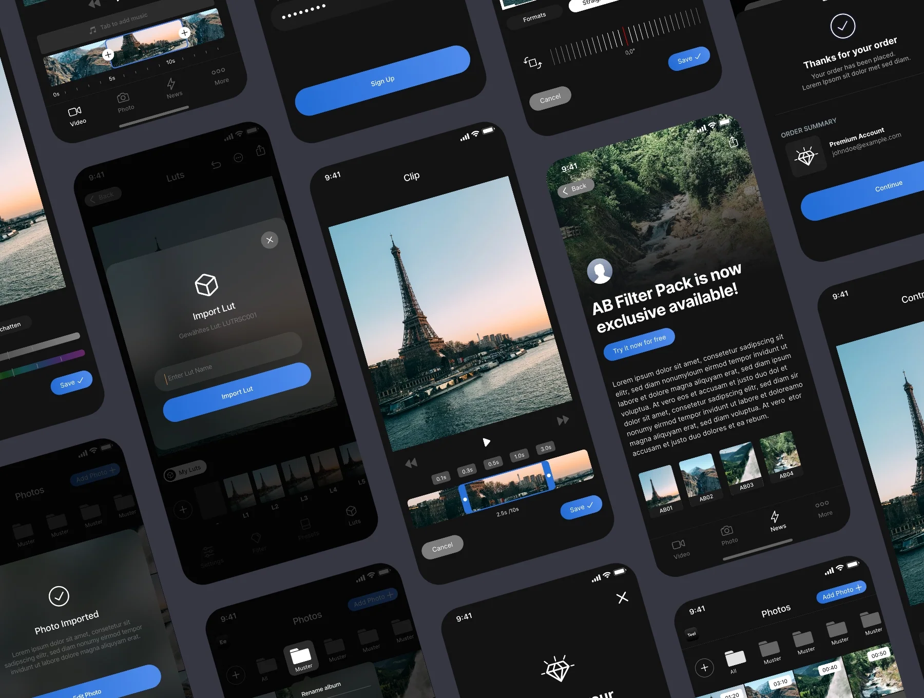 Photo & Video Editor App UI Kit – EverEdit 3