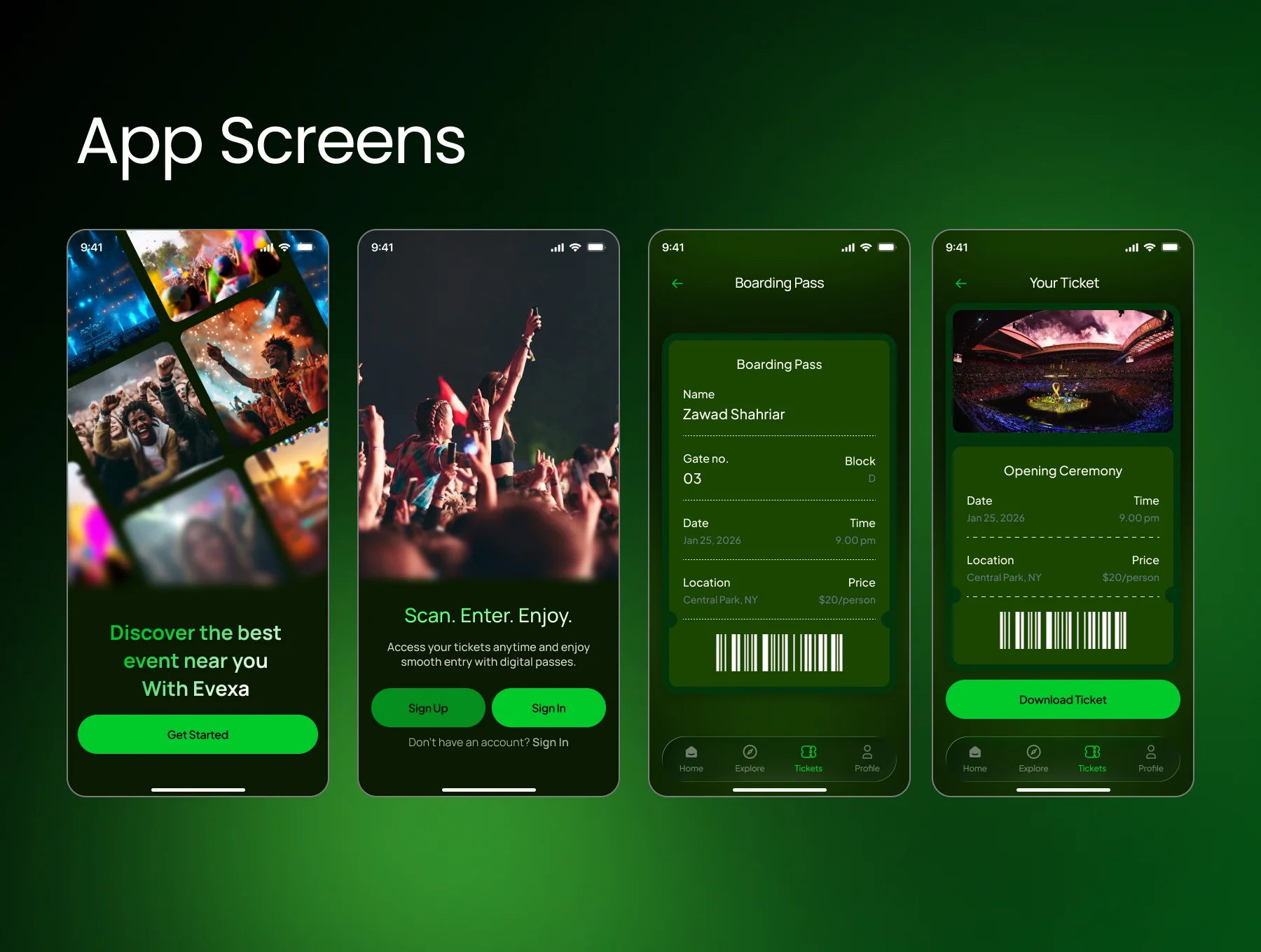 Evexa-Event Booking Mobile App Ui Kit 3
