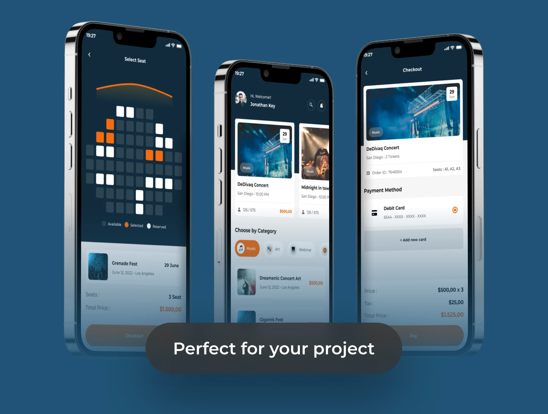 Evina - Event Mobile App UI Kits 7