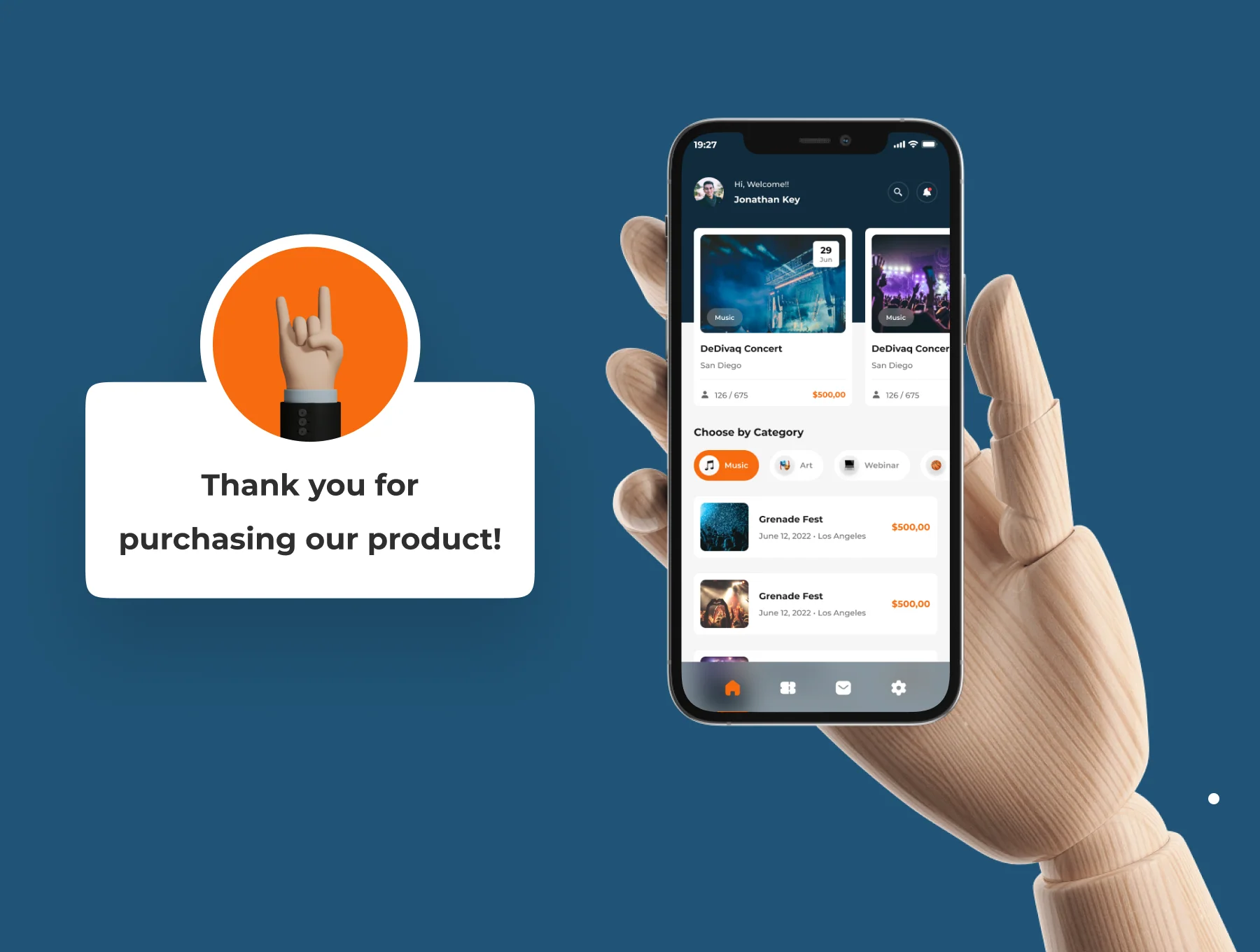 Evina - Event Mobile App UI Kits 8