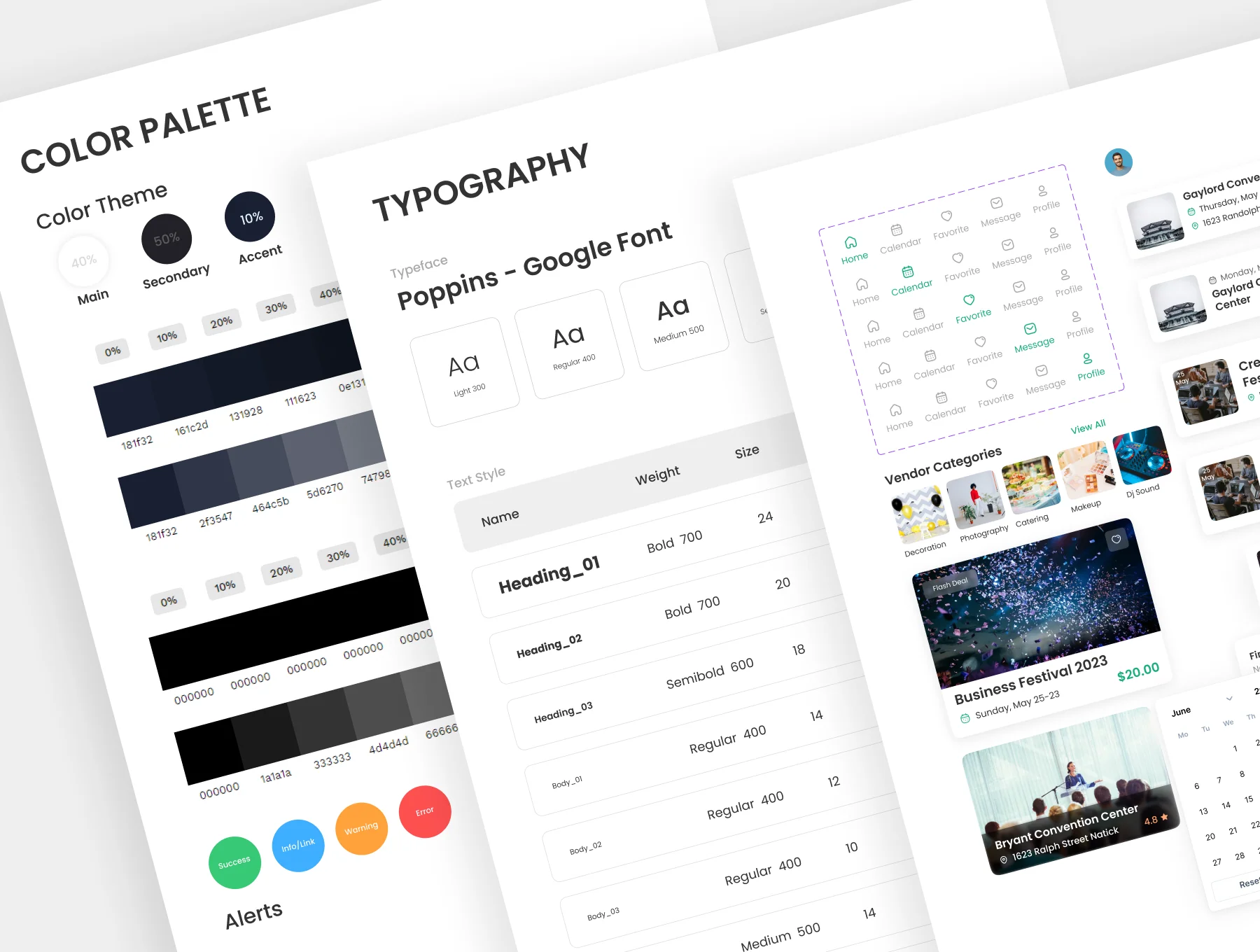 Evno –Event App UI Kit 4