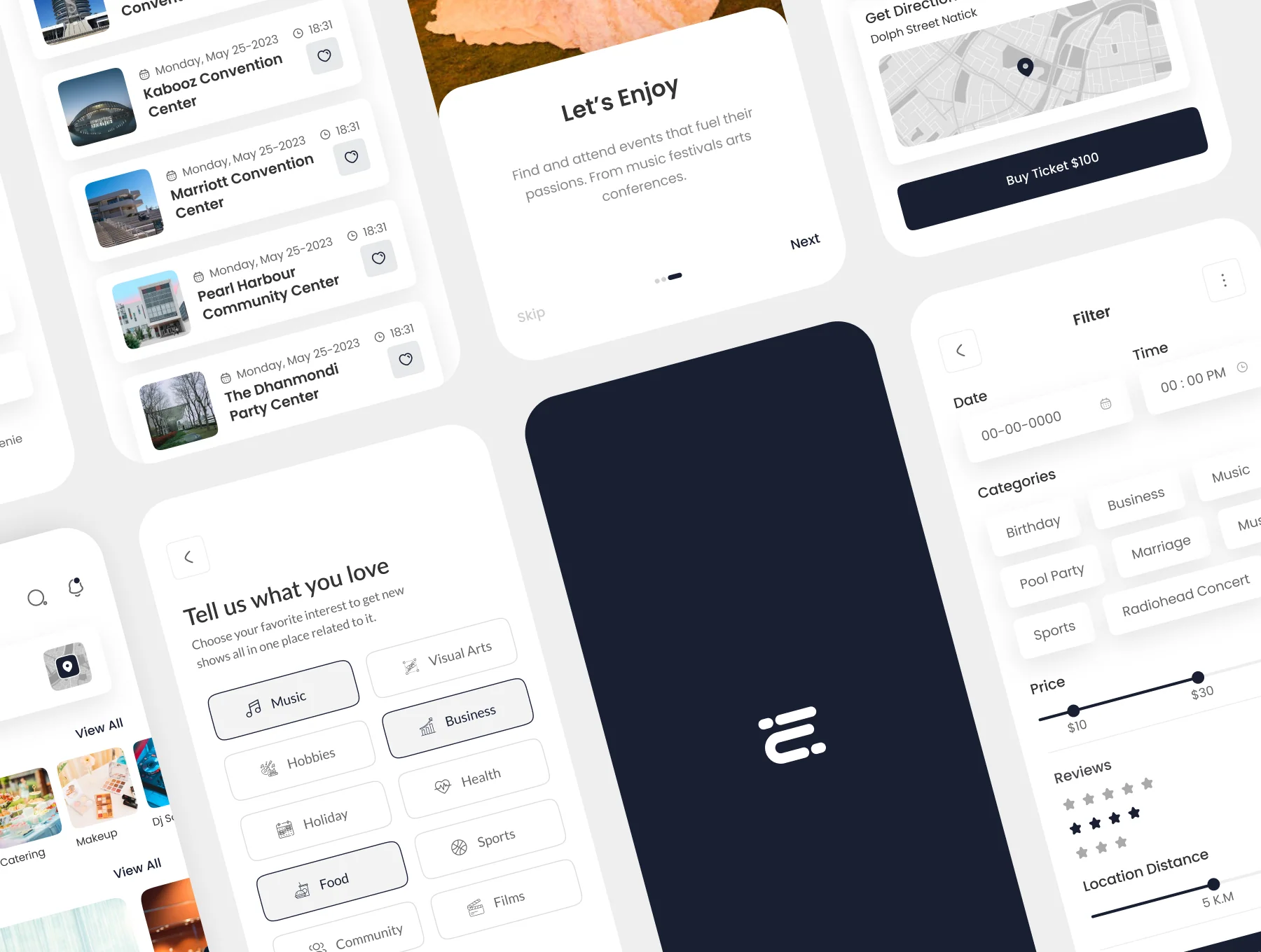 Evno –Event App UI Kit 6