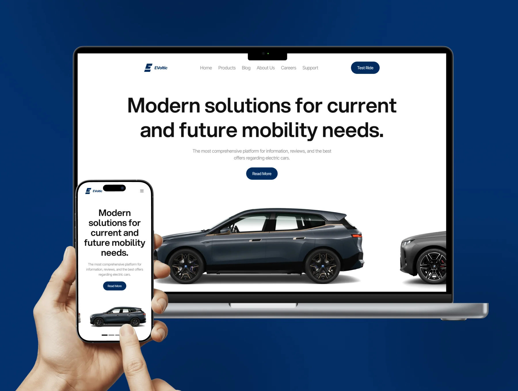EVoltic - Electric Vehicle Website UI Kit 6