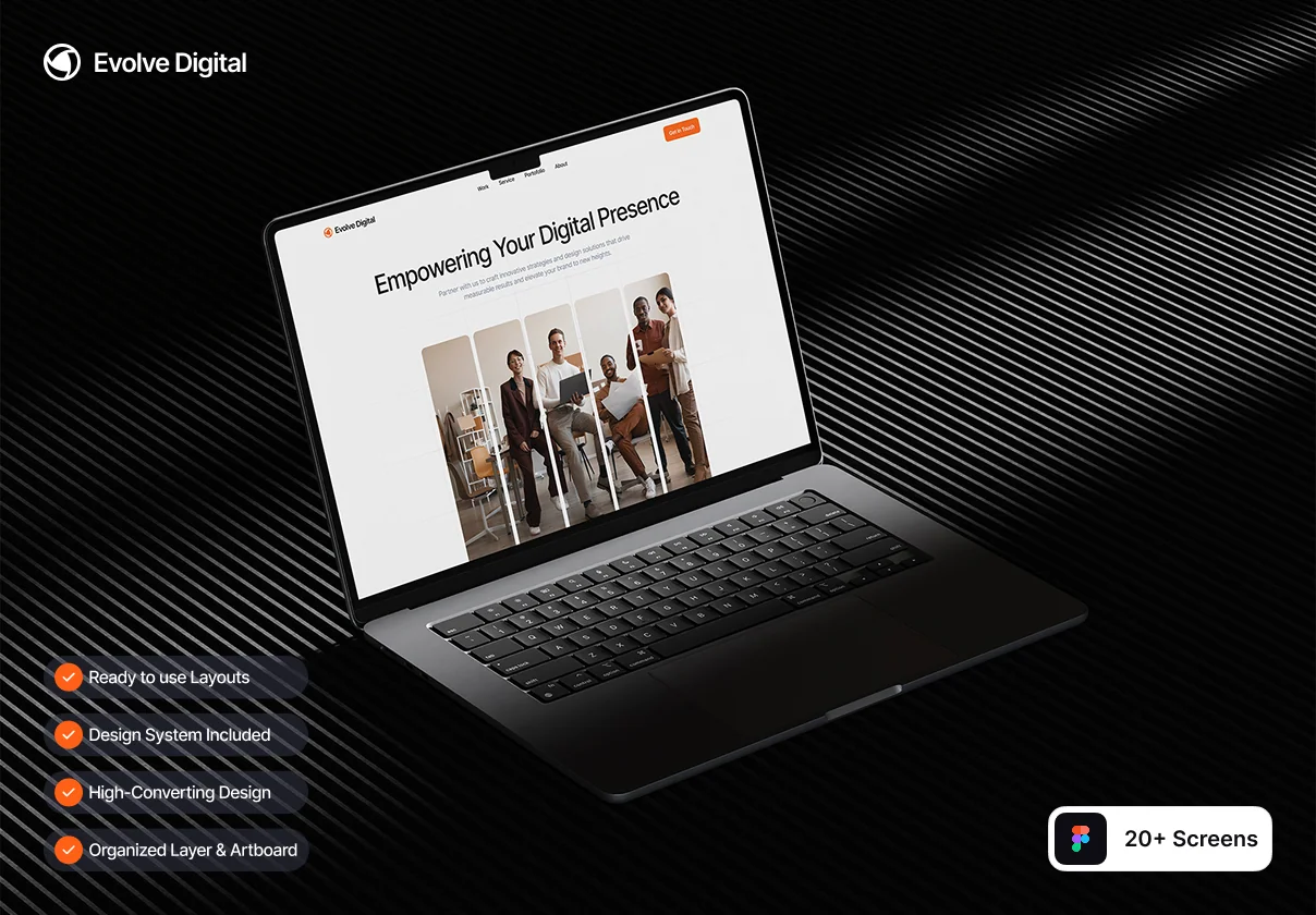 Evolve Digital - Digital Agency Website UI Kit