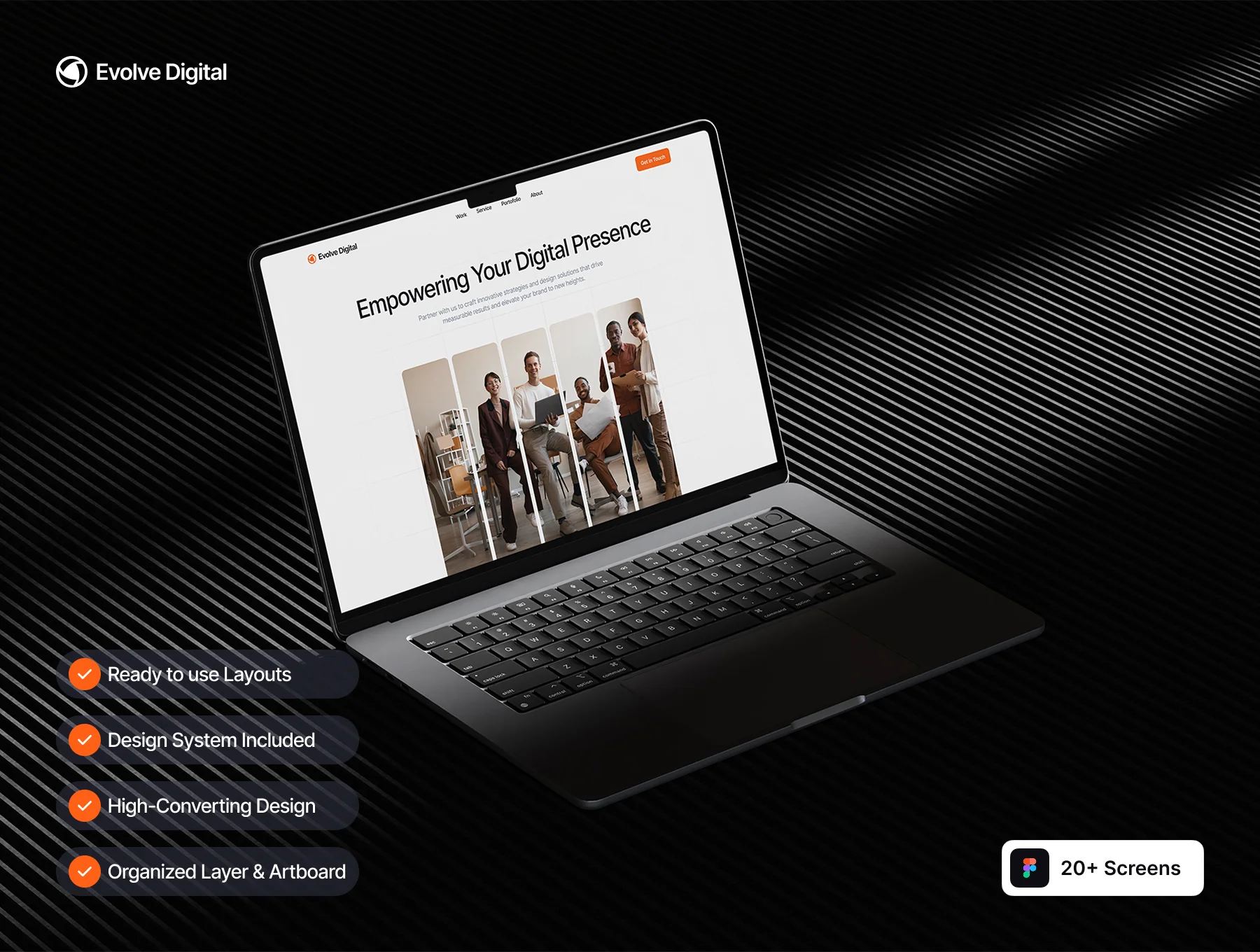 Evolve Digital - Digital Agency Website UI Kit