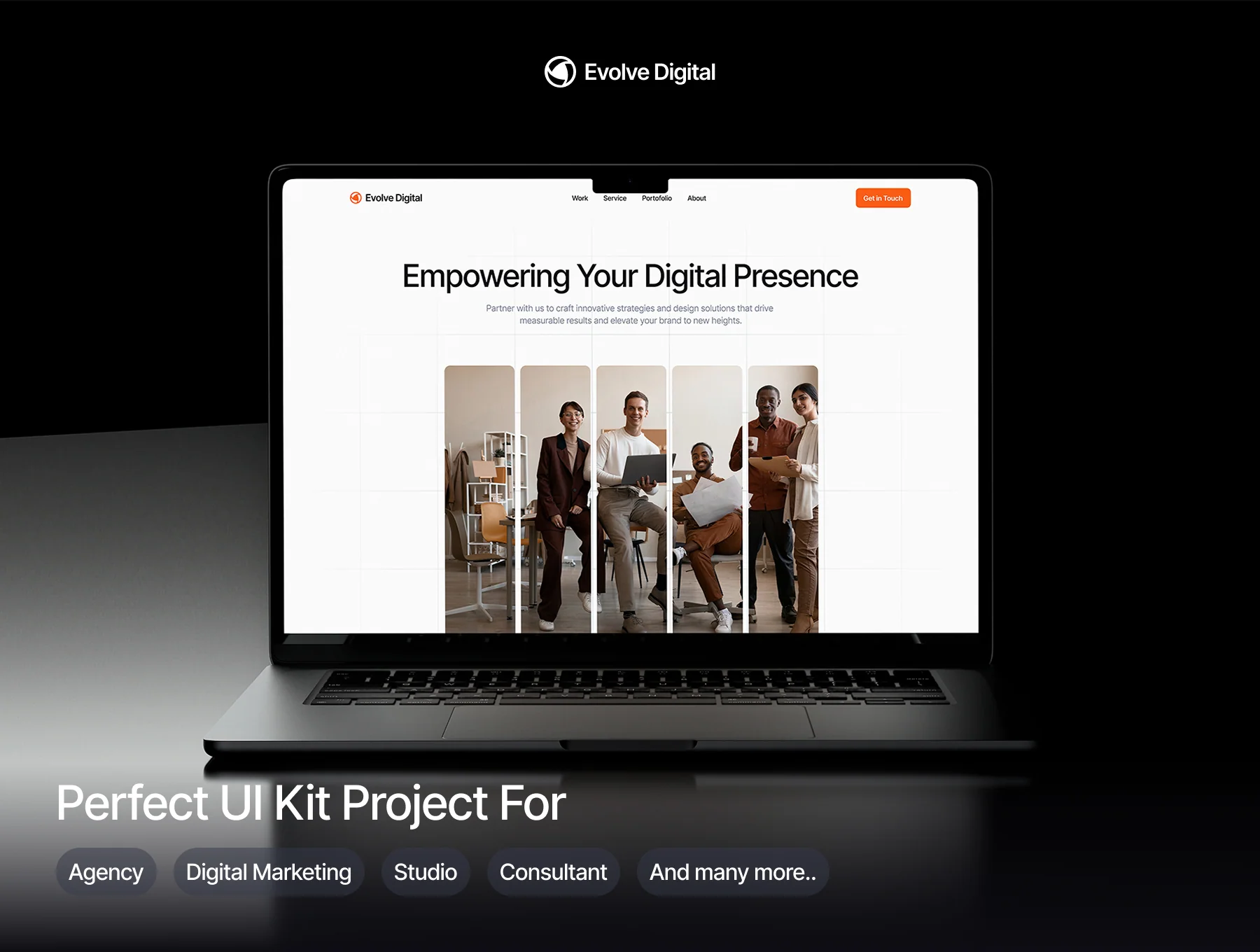 Evolve Digital - Digital Agency Website UI Kit 2