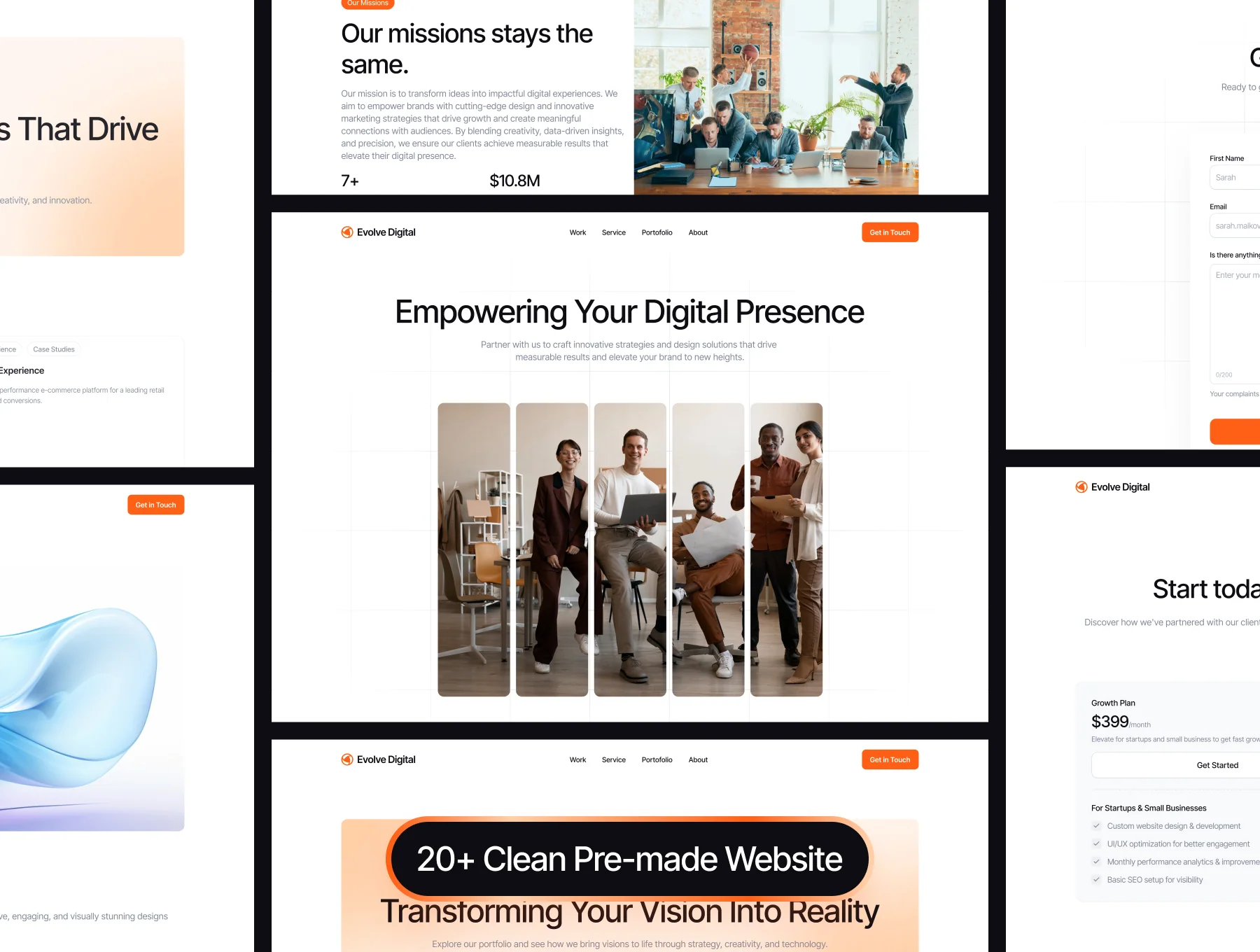 Evolve Digital - Digital Agency Website UI Kit 6
