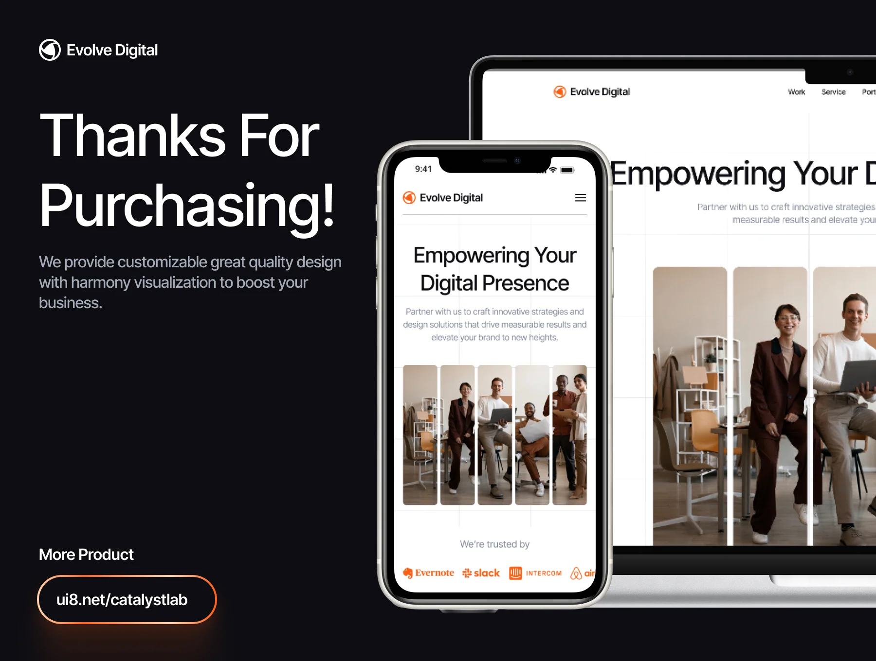 Evolve Digital - Digital Agency Website UI Kit 8